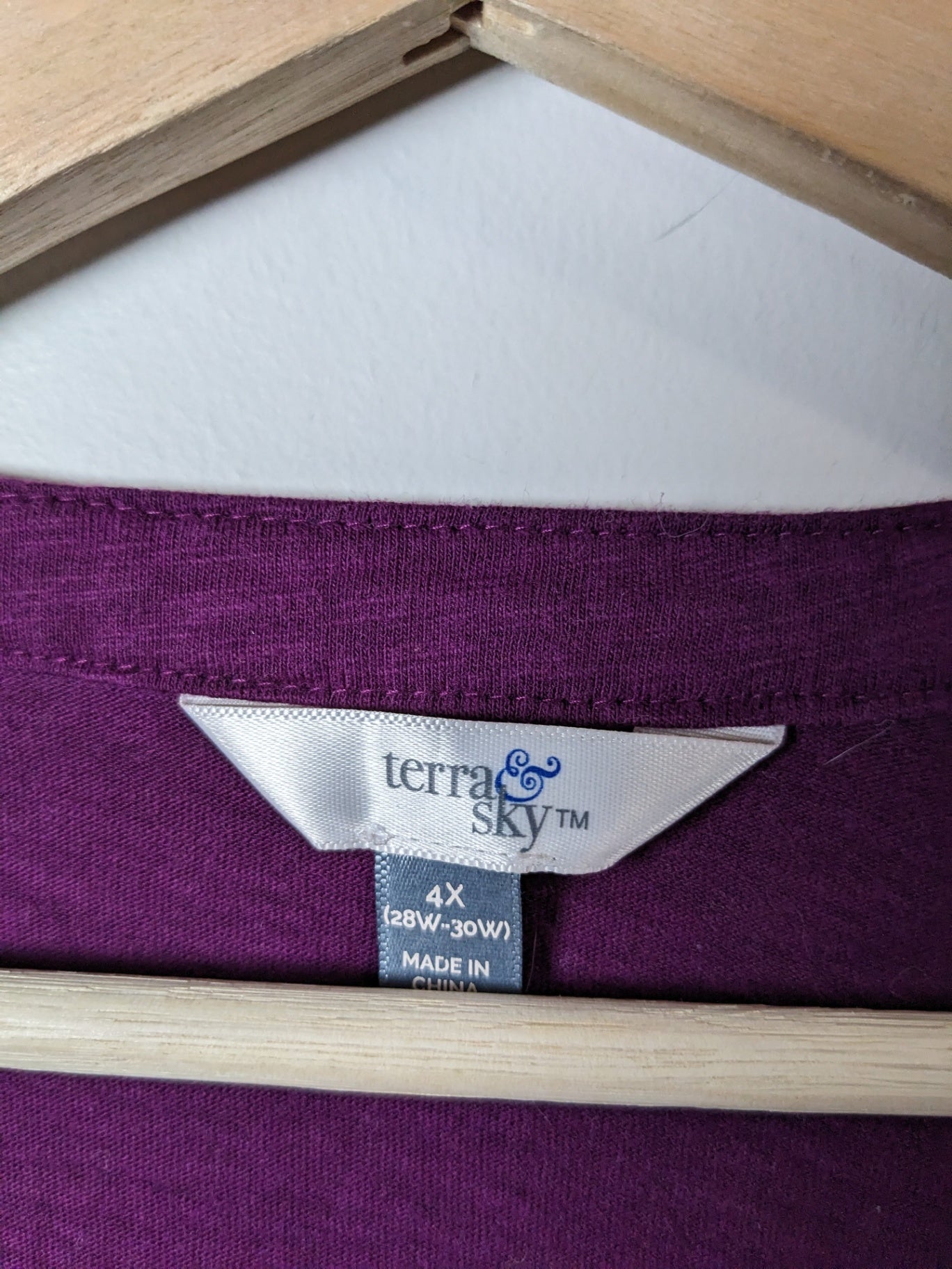 Terra Sky Purple Blouse - 4XL