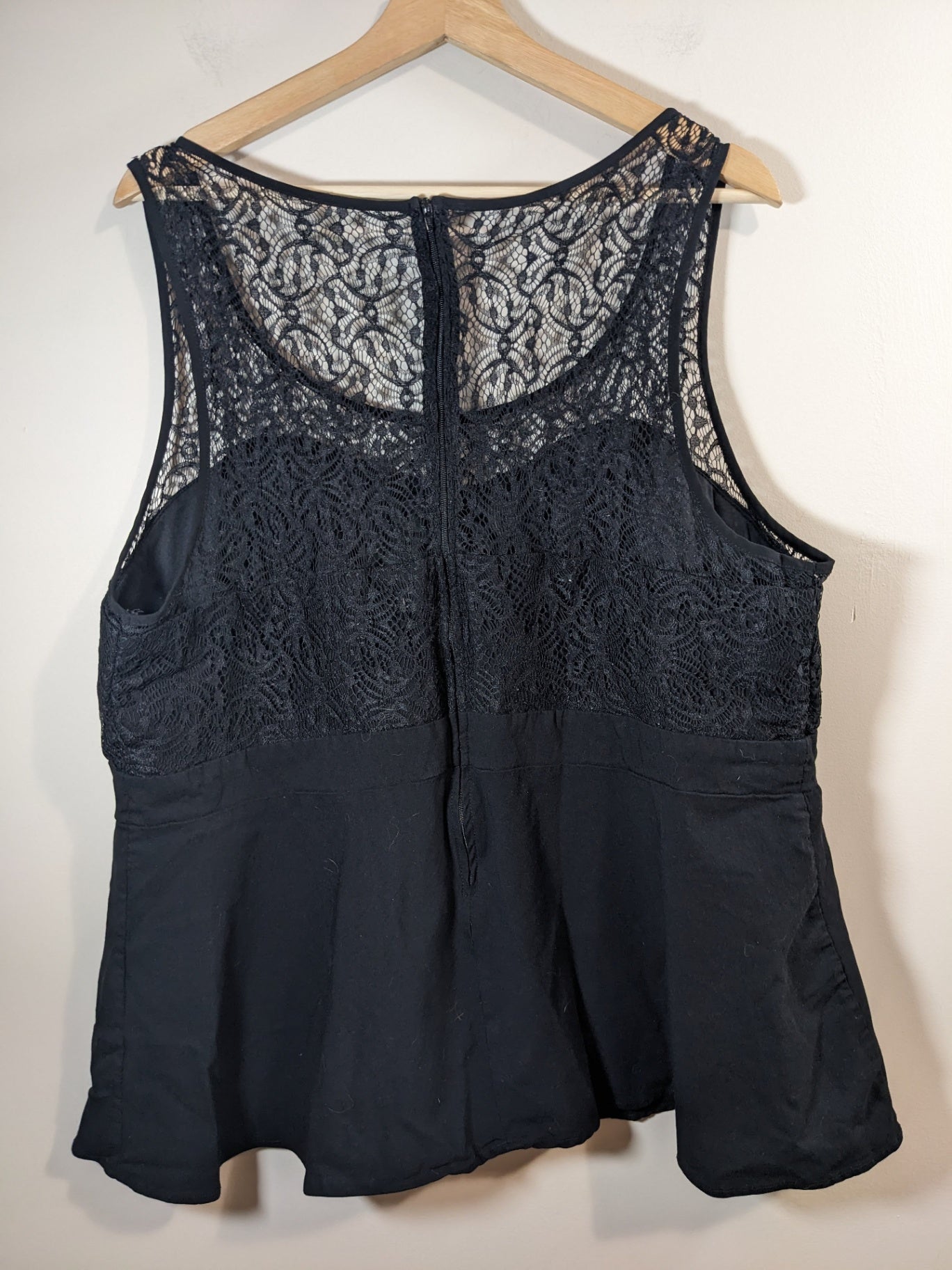 Torrid Black Lace Blouse - 4XL