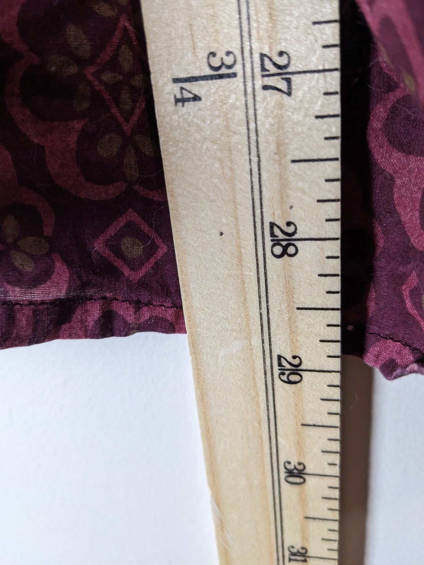 Cotton Ginny Plus Burgundy Shirt - XL