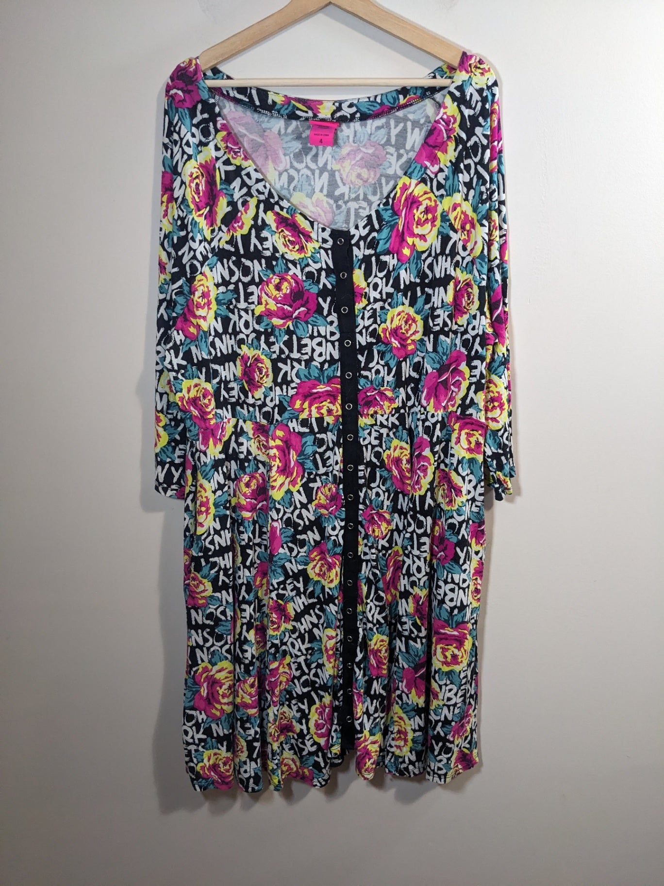 Betsey Johnson Floral Dress- 4XL