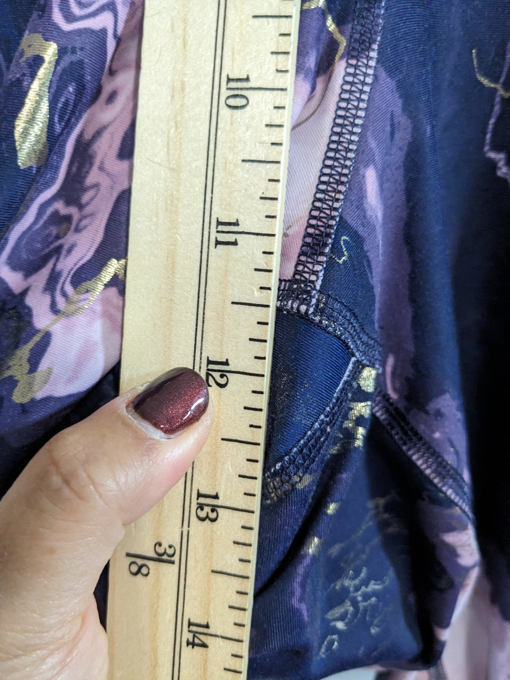 Old Navy Purple Marble Leggings - 2XL