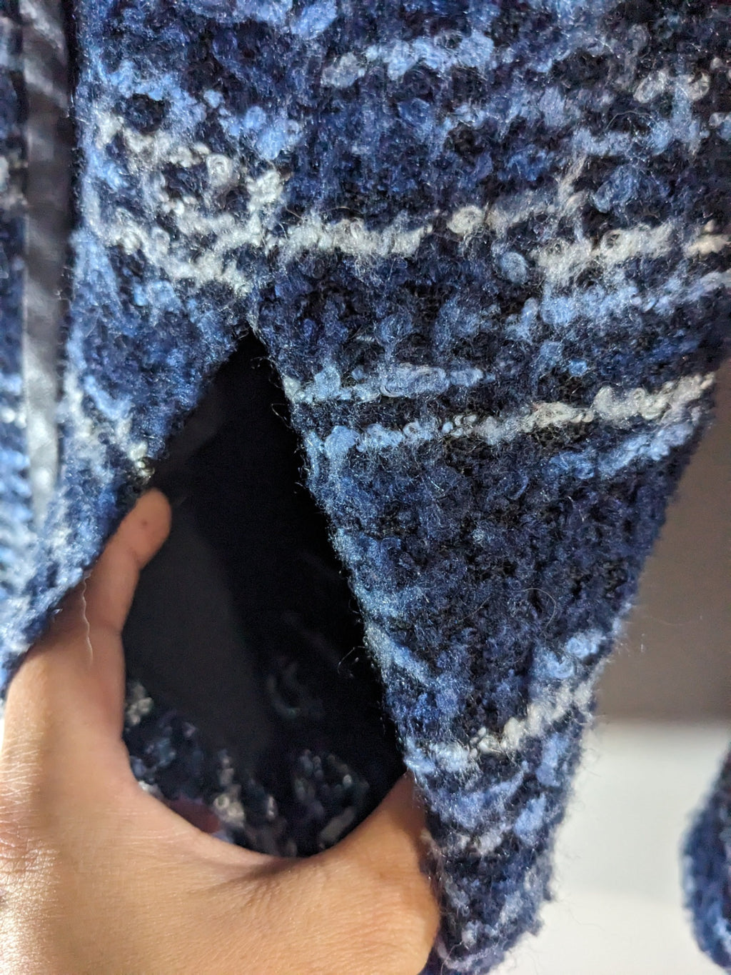 Alia blue knit jacket - M