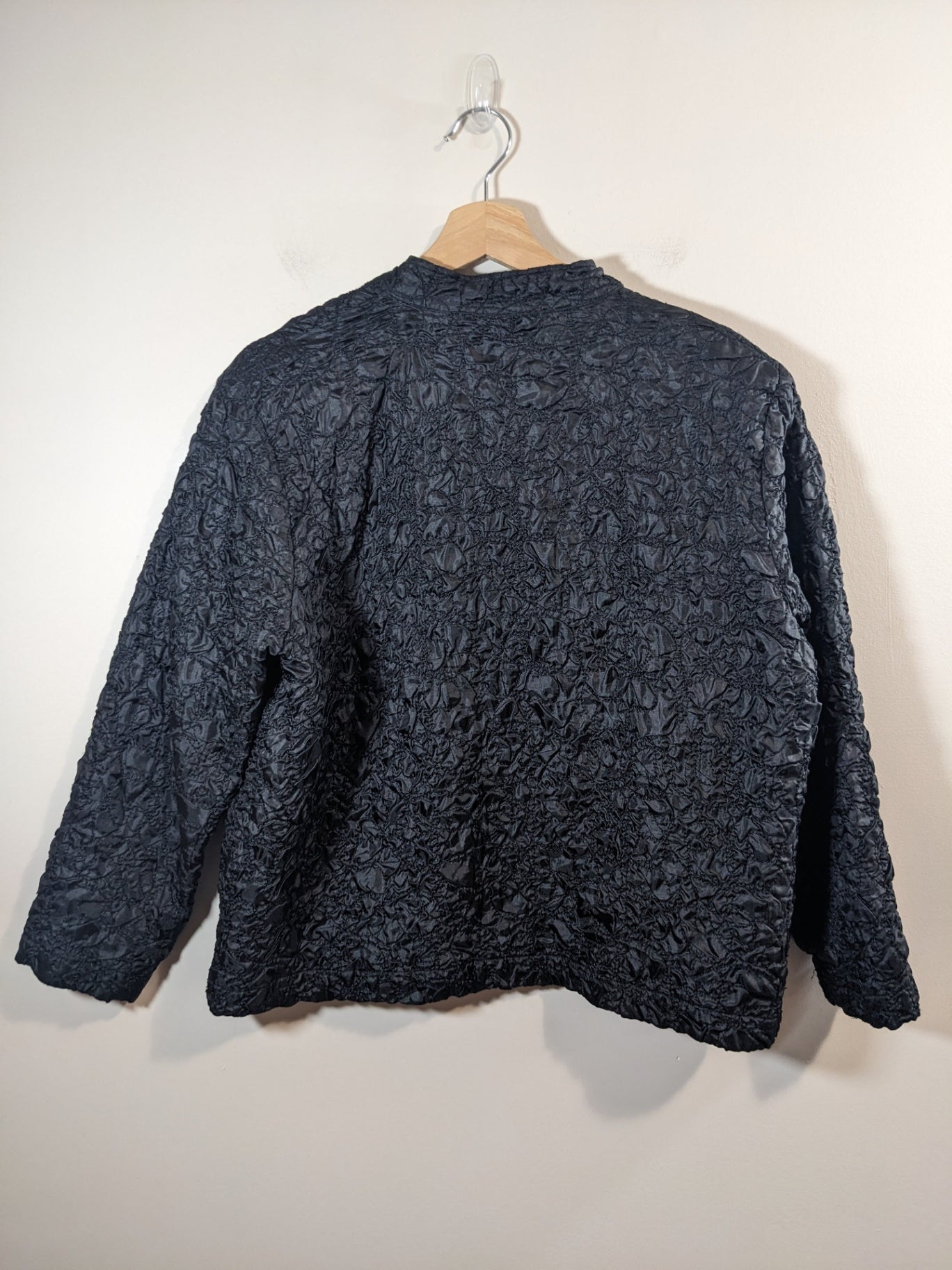 TanJay black textured jacket - M