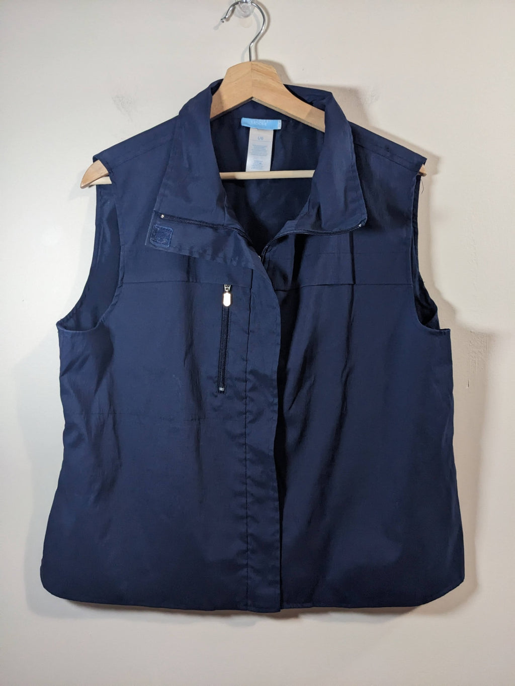 Jennifer Moore Navy Vest- L