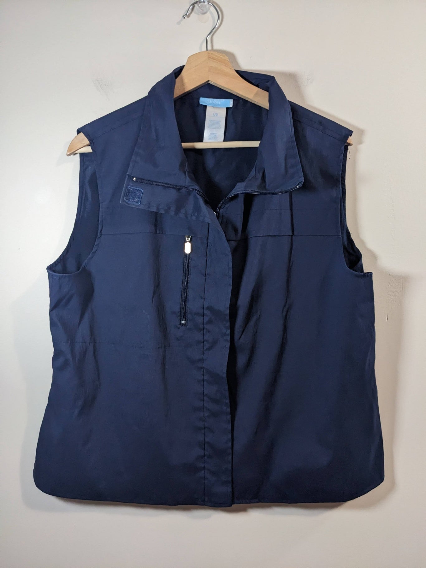 Jennifer Moore Navy Vest- L