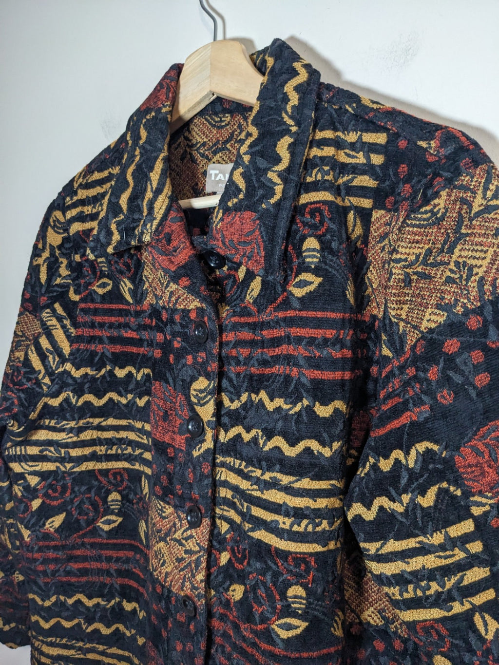 TanJay Brown Patterned Jacket - M