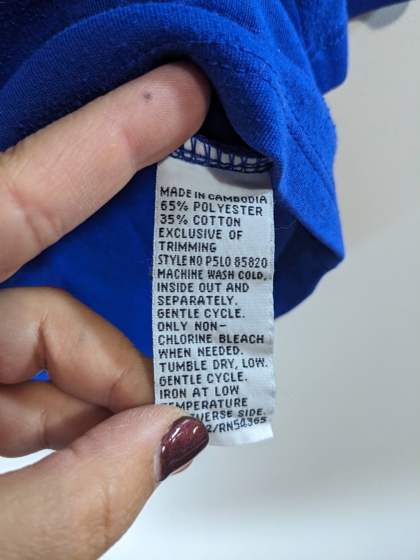 Alia blue 3/4 sleeve shirt - M