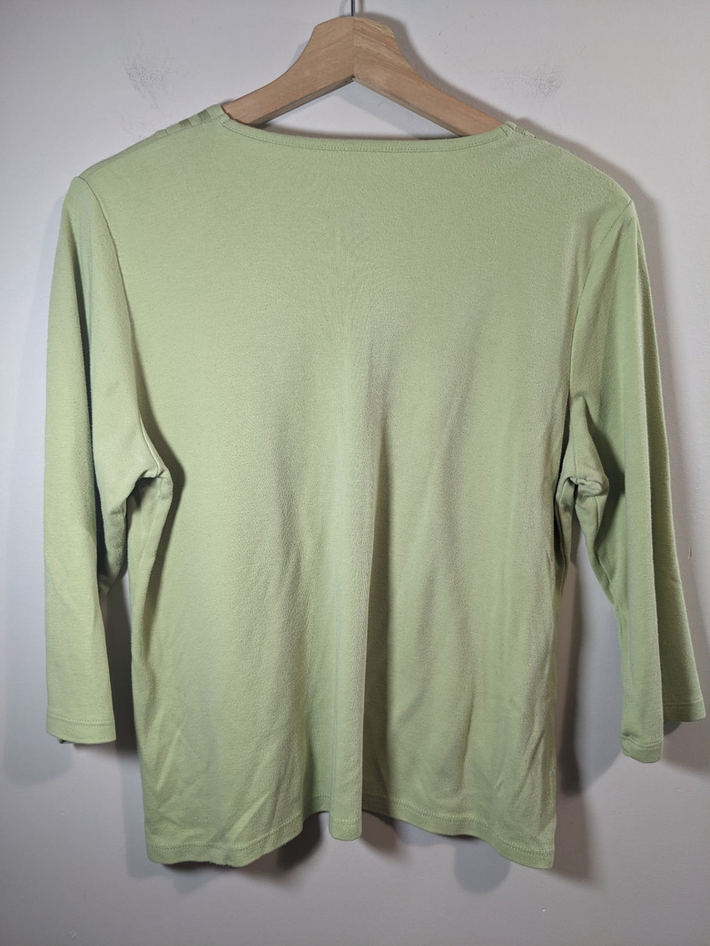 Alia green 3/4 sleeve shirt - M