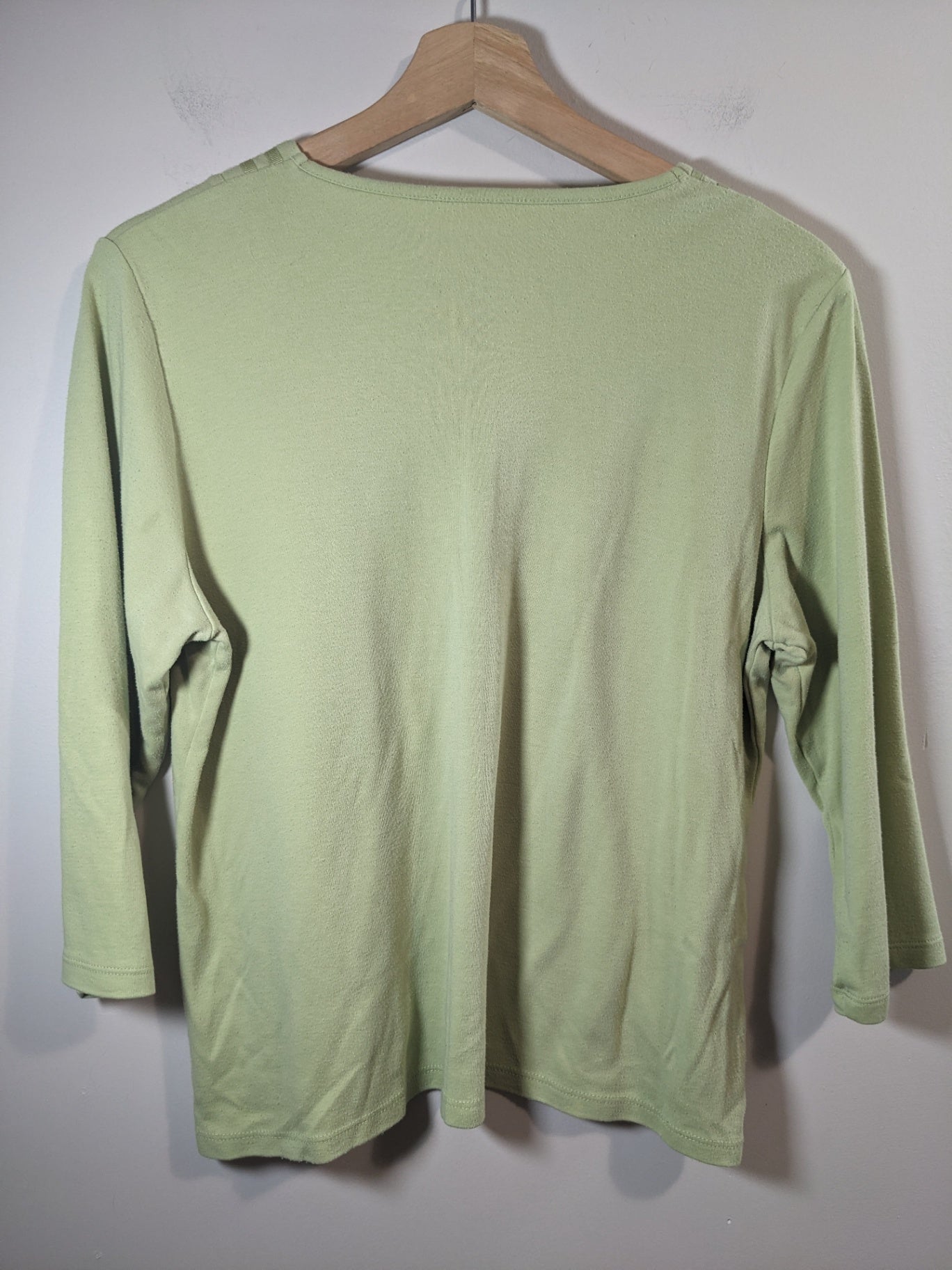 Alia green 3/4 sleeve shirt - M
