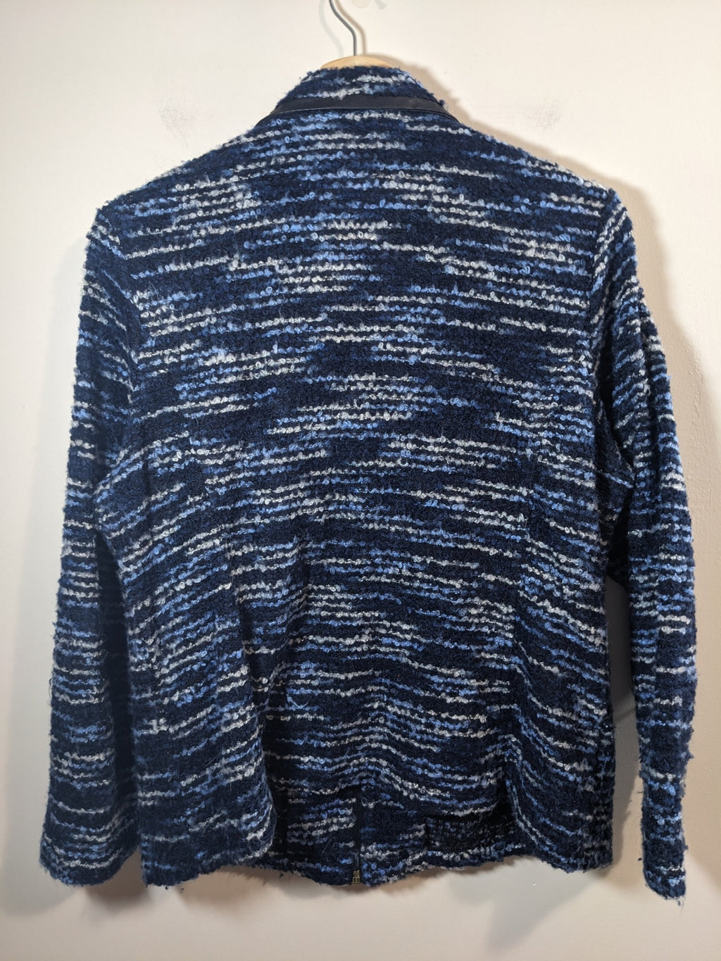 Alia blue knit jacket - M