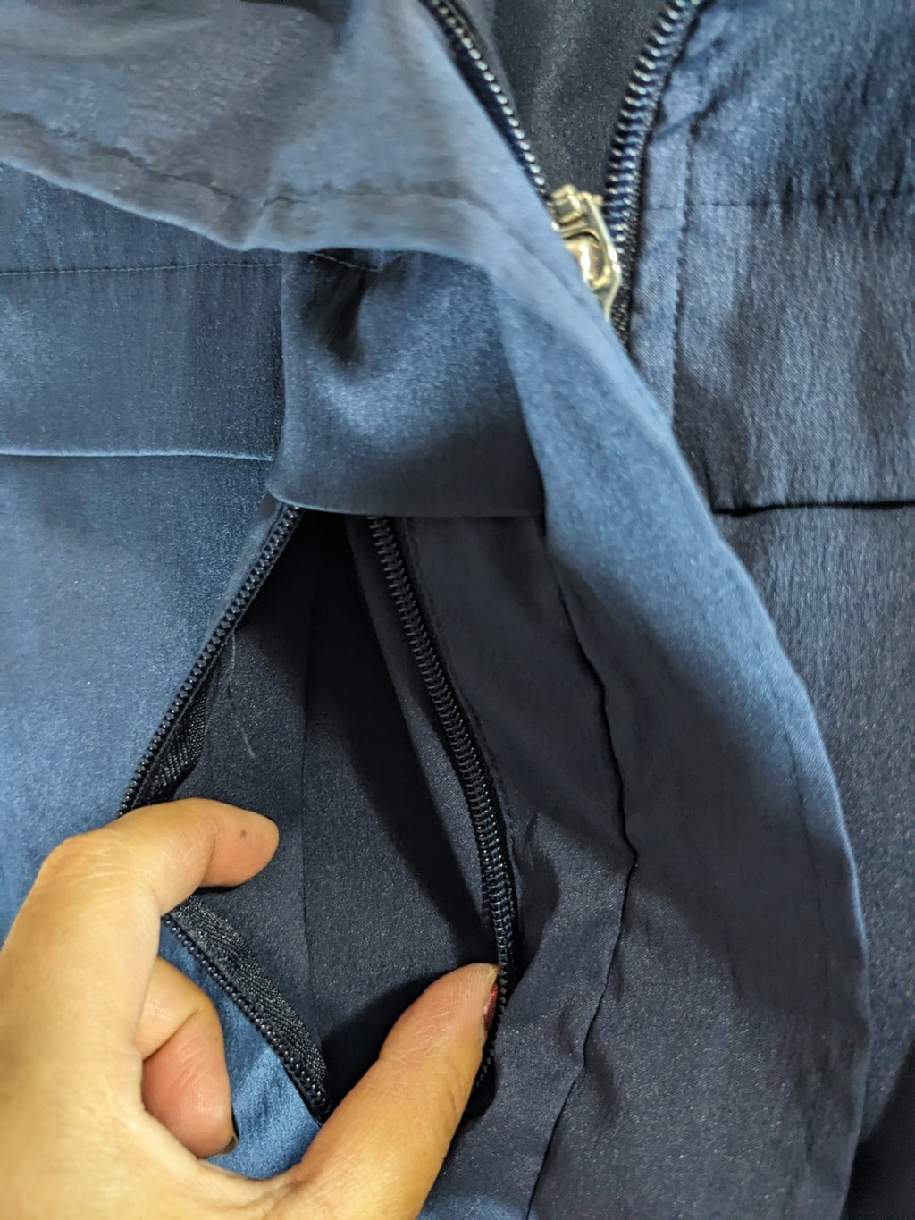 Jennifer Moore Navy Vest- L