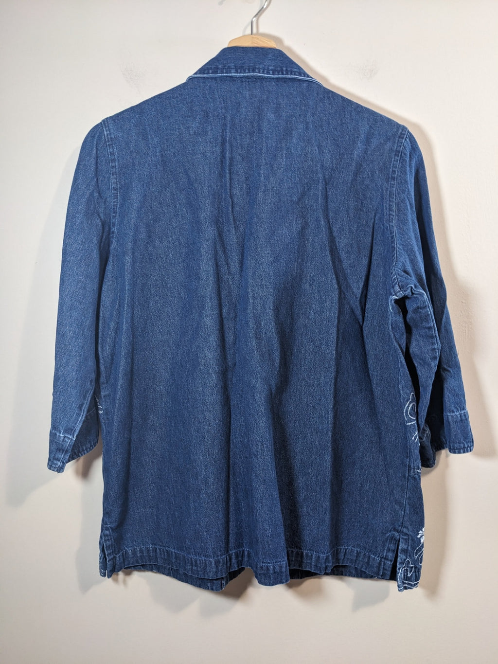 Alia embroidered denim jacket - sz 12