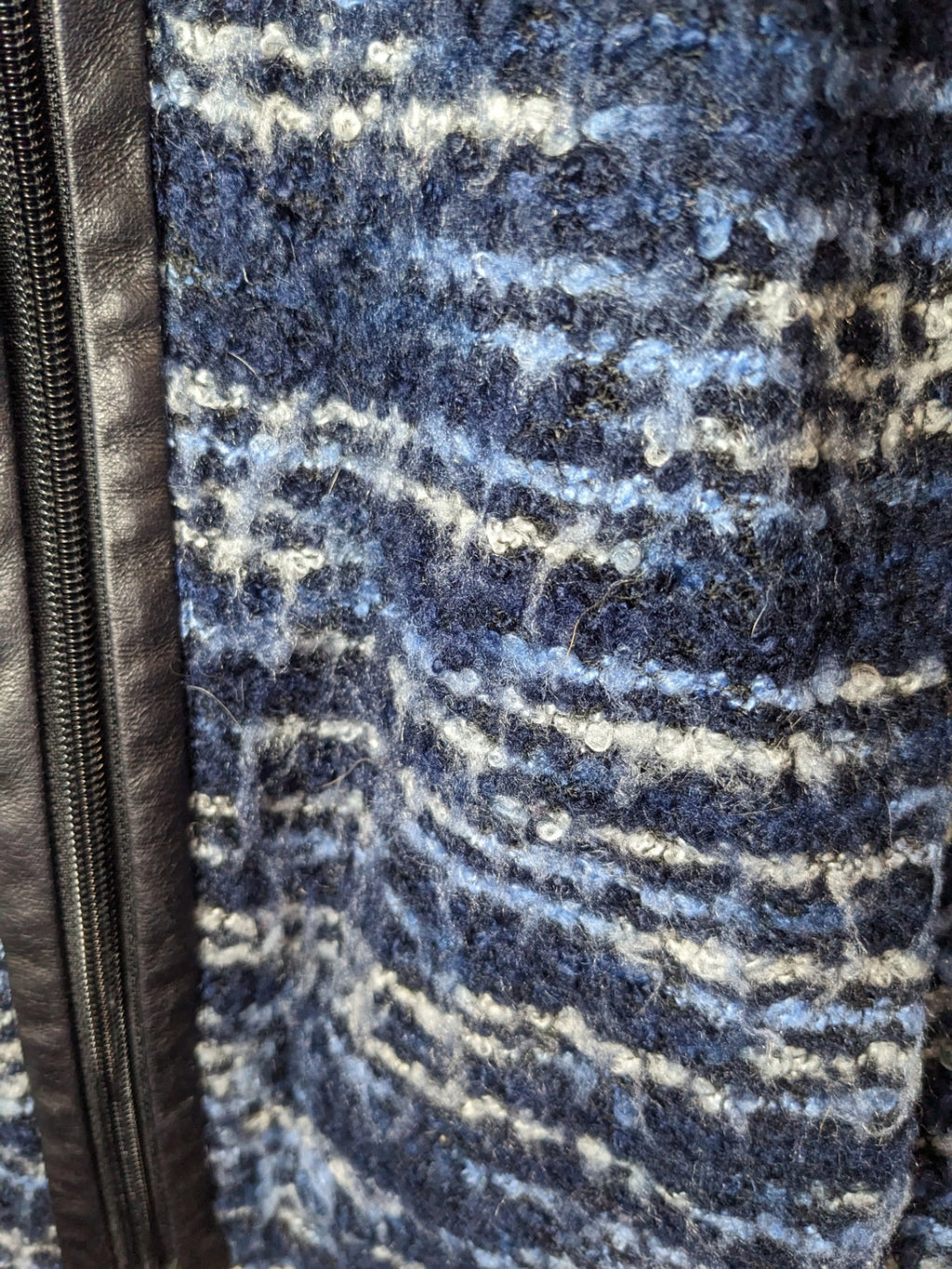 Alia blue knit jacket - M