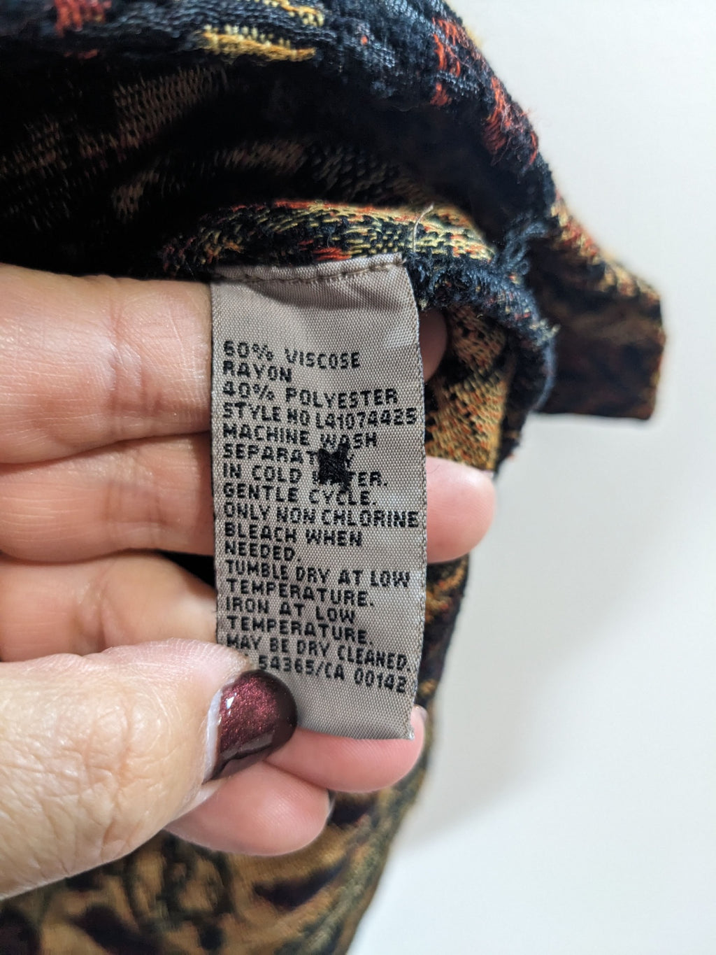 TanJay Brown Patterned Jacket - M