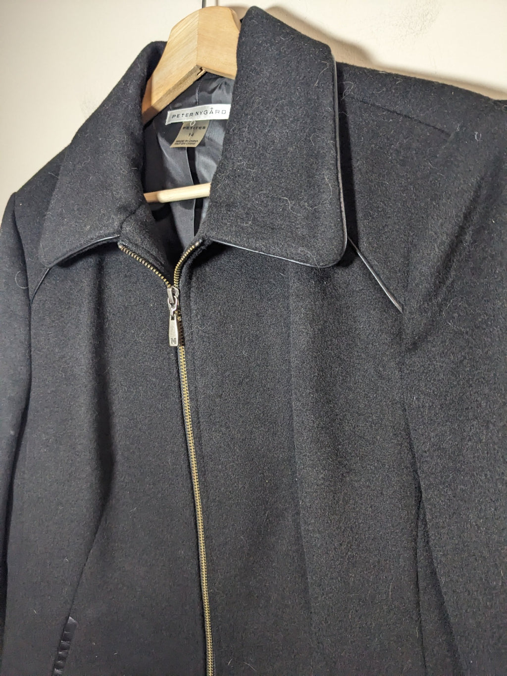 Peter Nygaard Black Wool Jacket - sz 14