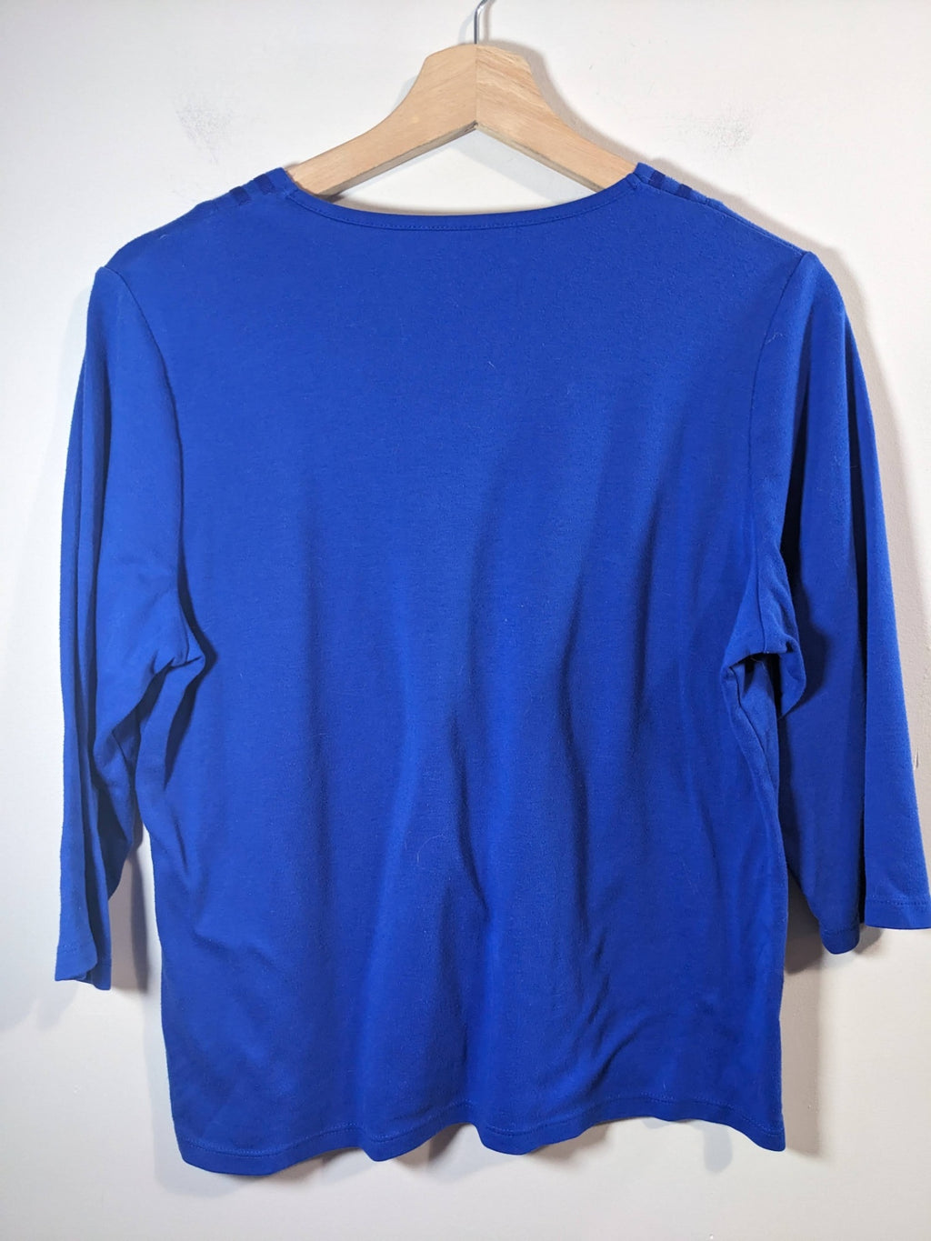 Alia blue 3/4 sleeve shirt - M