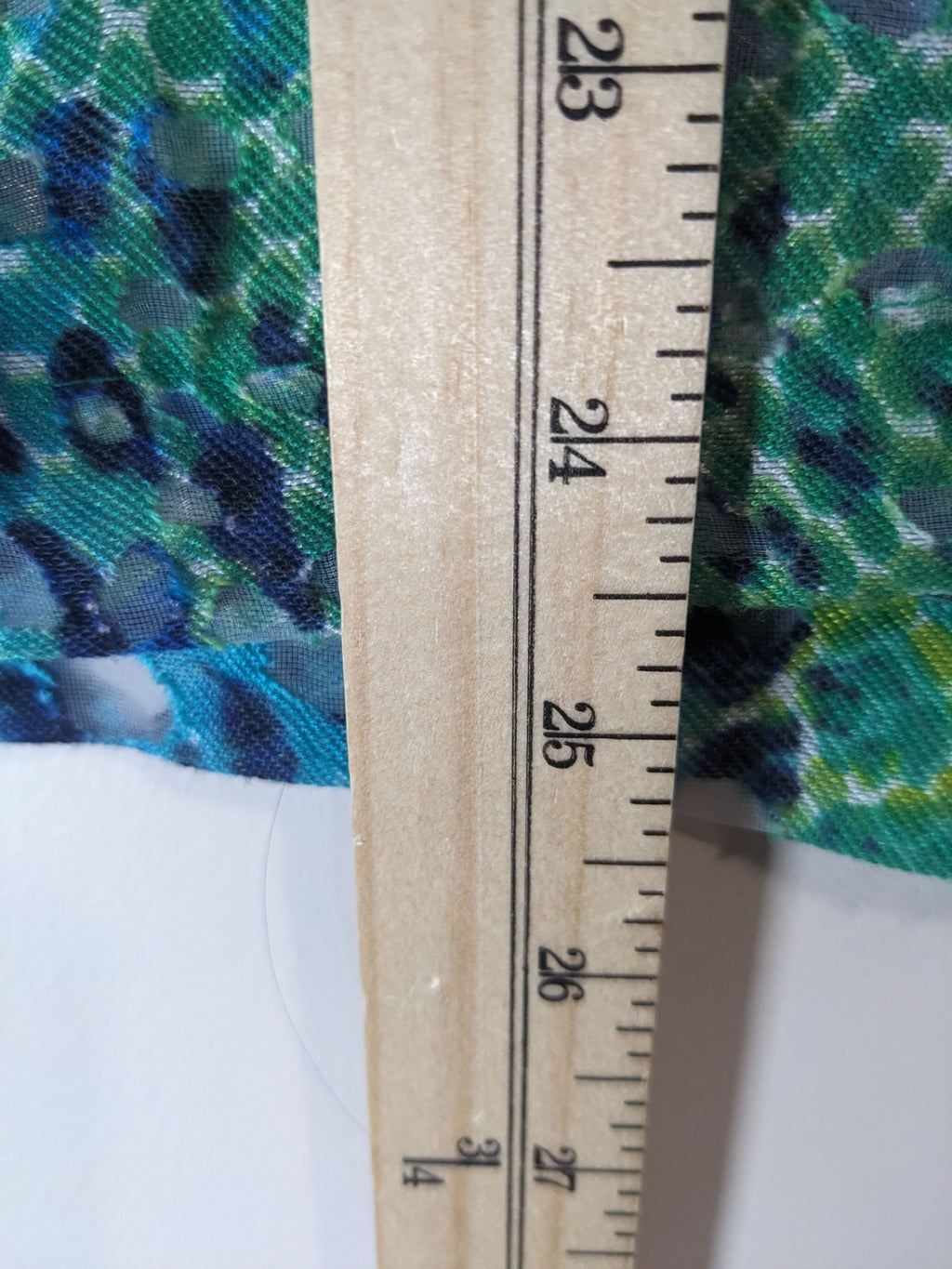 ALLISON DALEY blue & green blouse - 10P