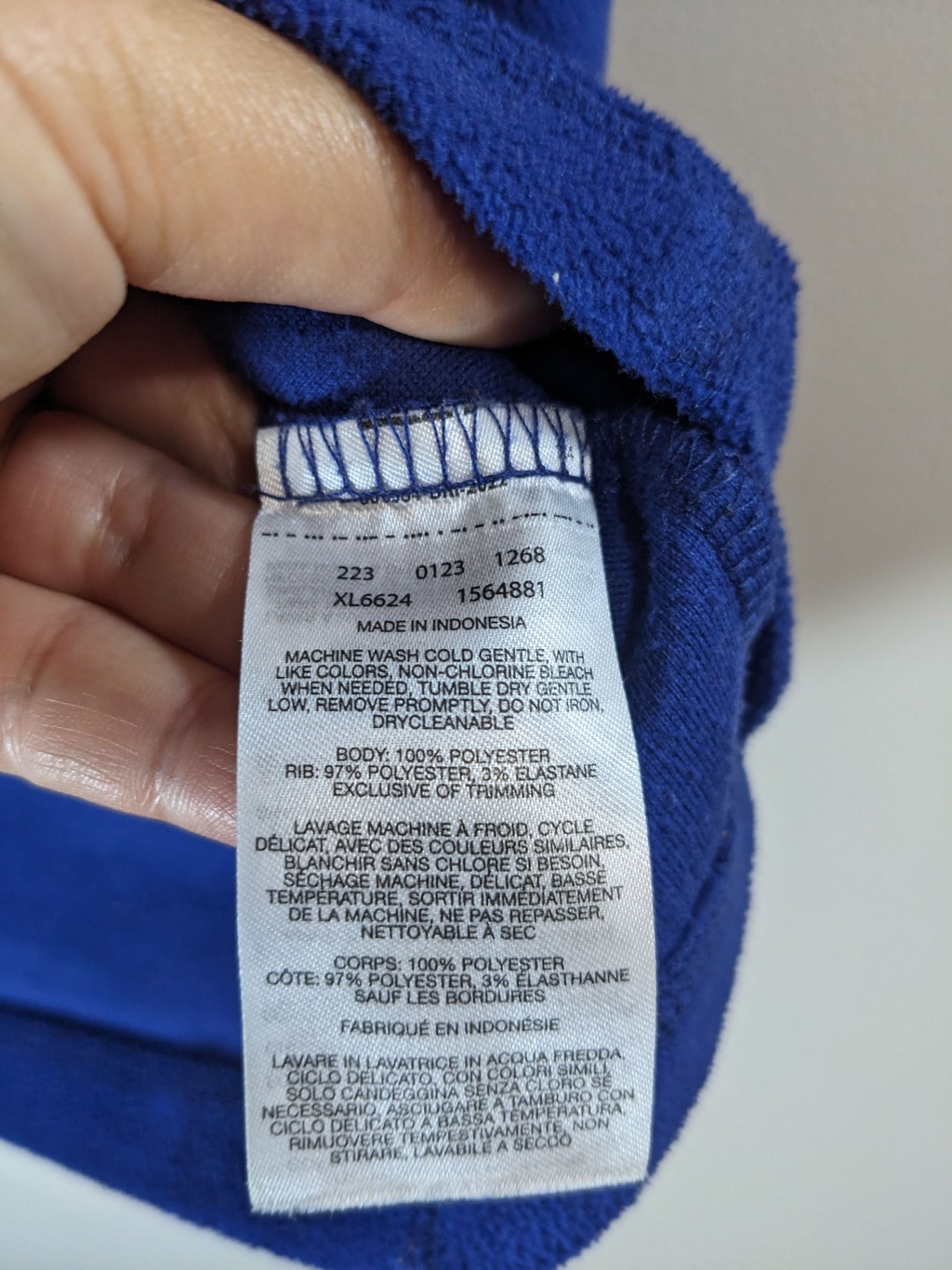 Columbia Blue Pullover Fleece- M