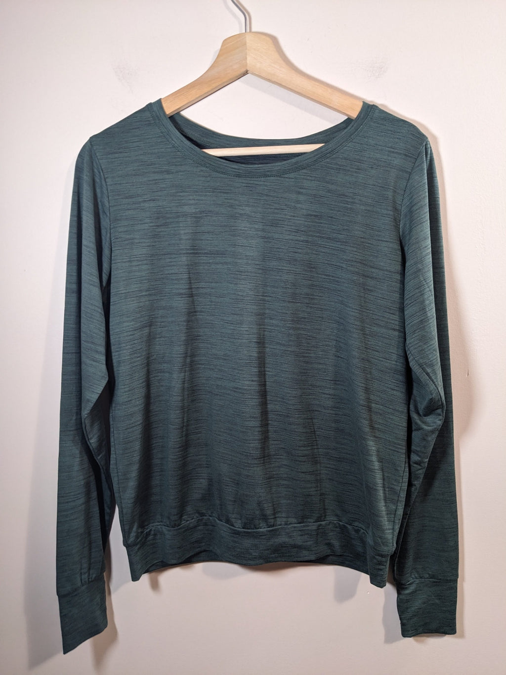 open back green athletic top- S