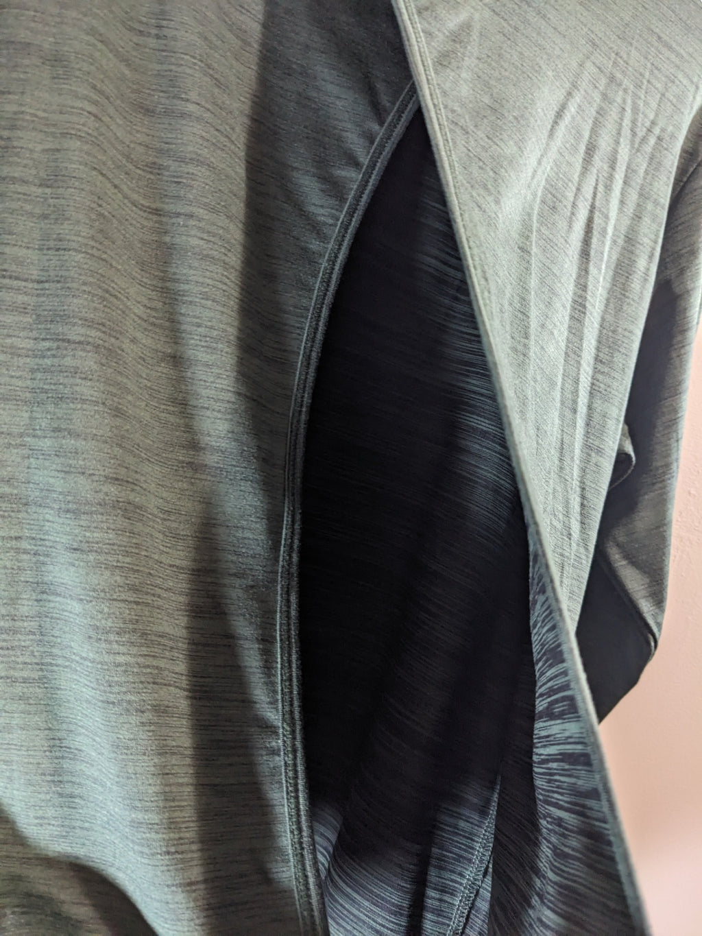 open back green athletic top- S