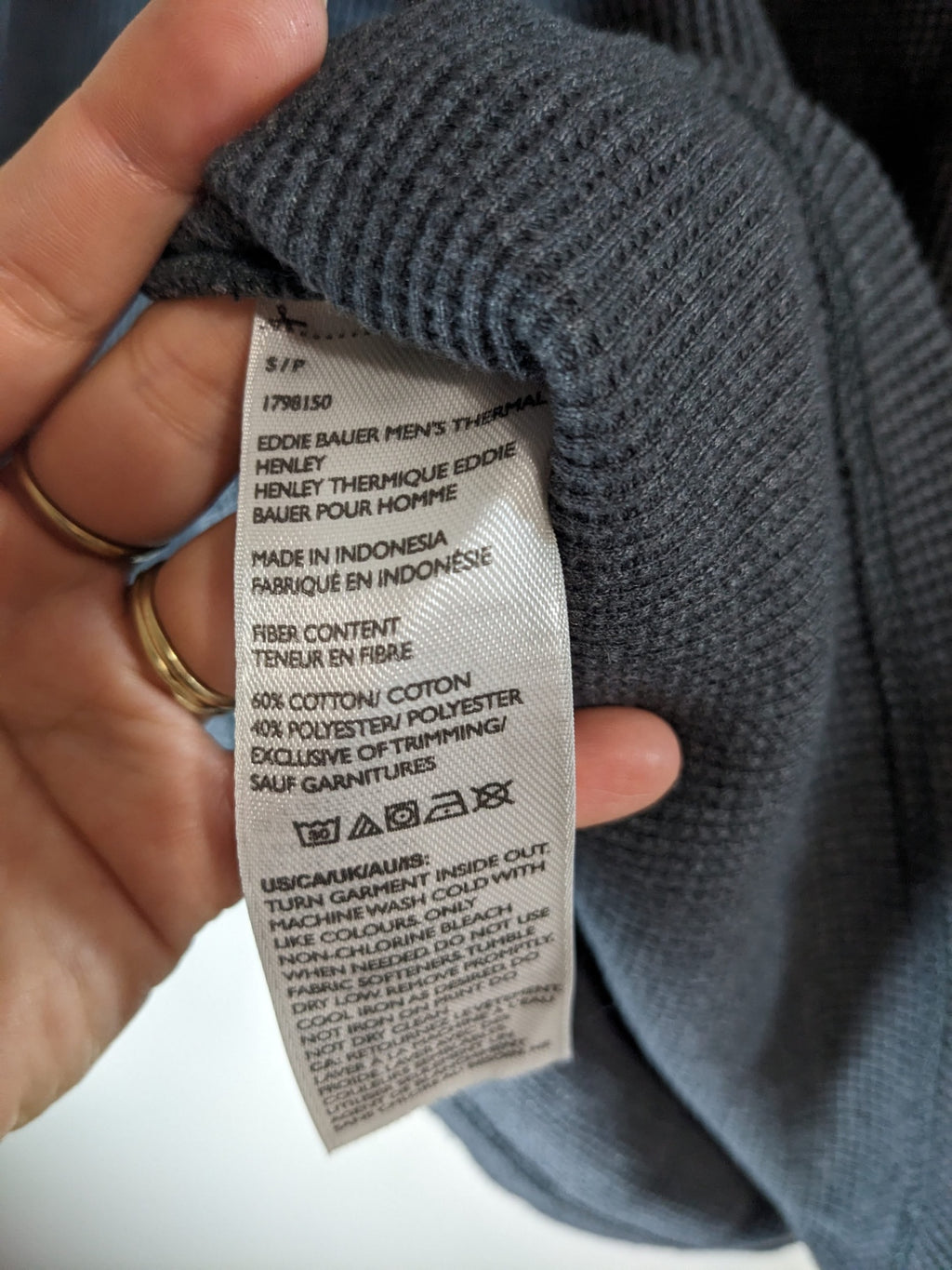 Eddie Bauer Waffle Thermal Long Sleeve - S