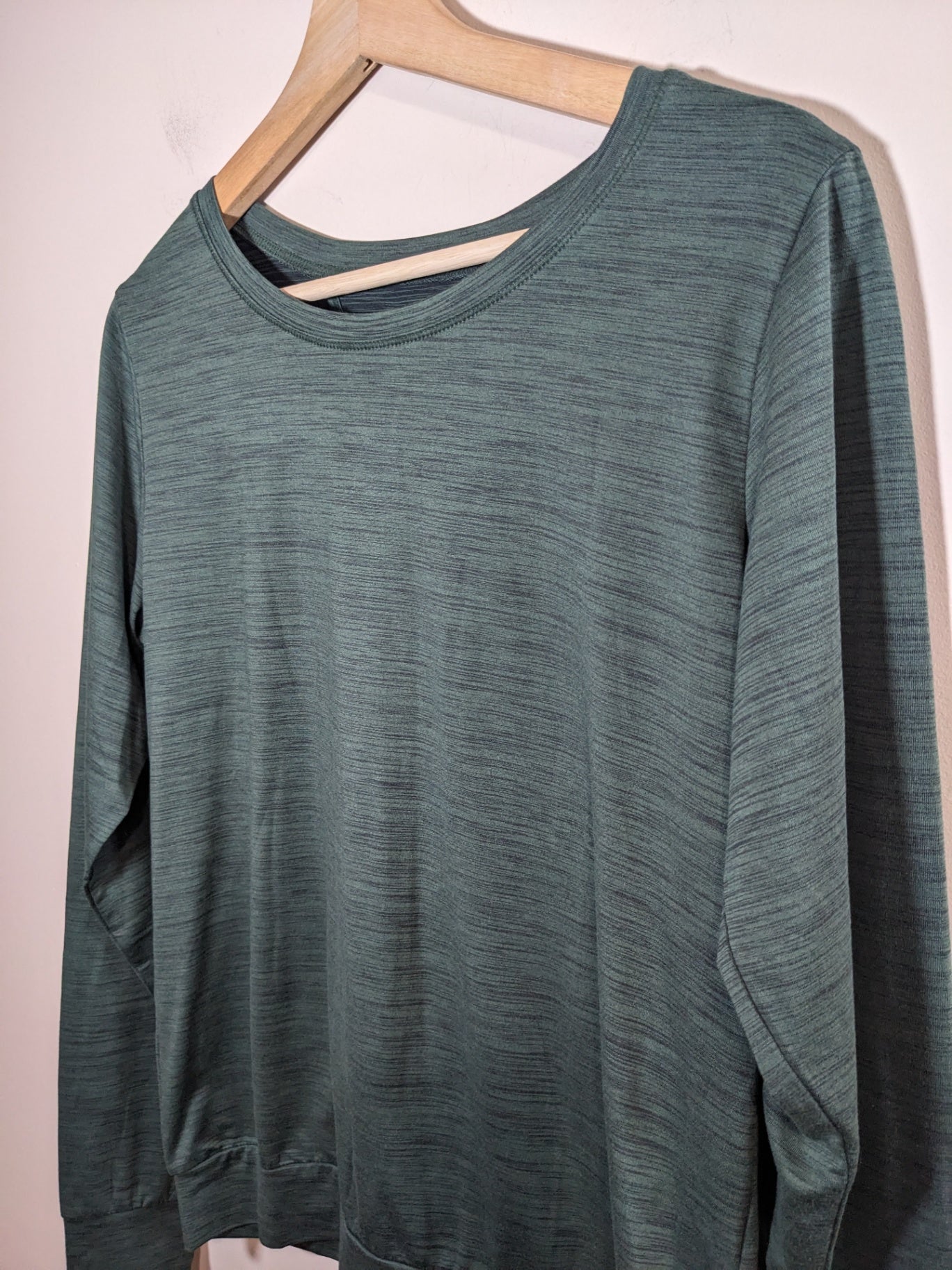 open back green athletic top- S