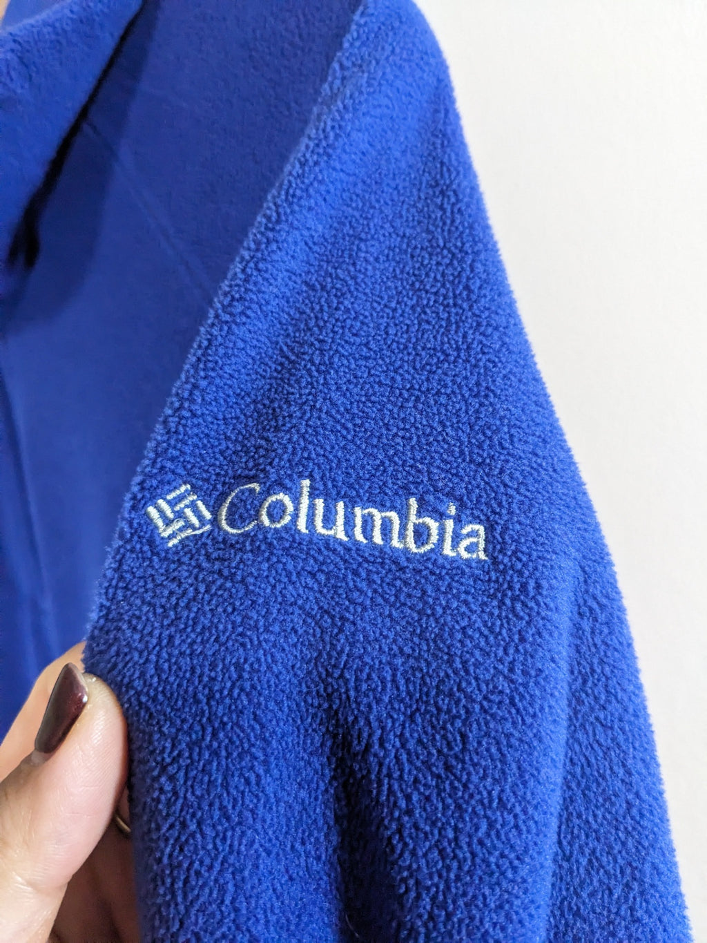Columbia Blue Pullover Fleece- M