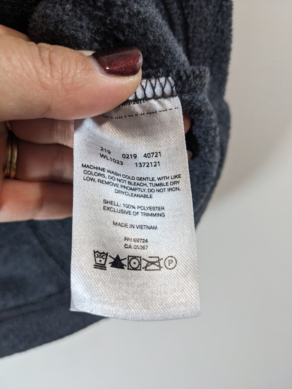 Columbia Grey Fleece Vest - M