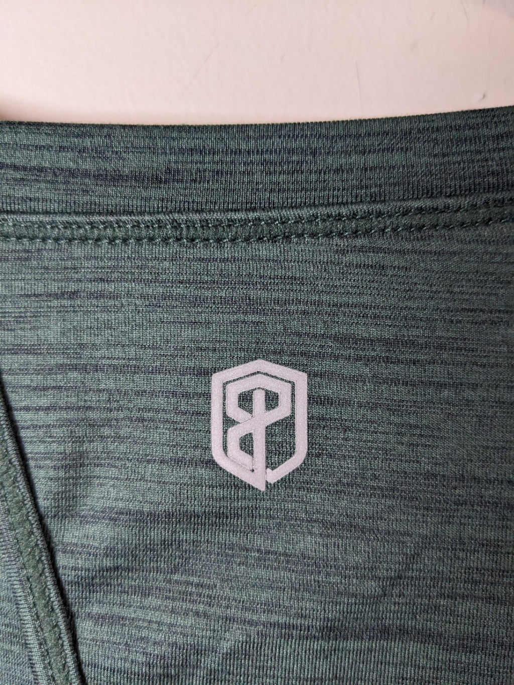 open back green athletic top- S