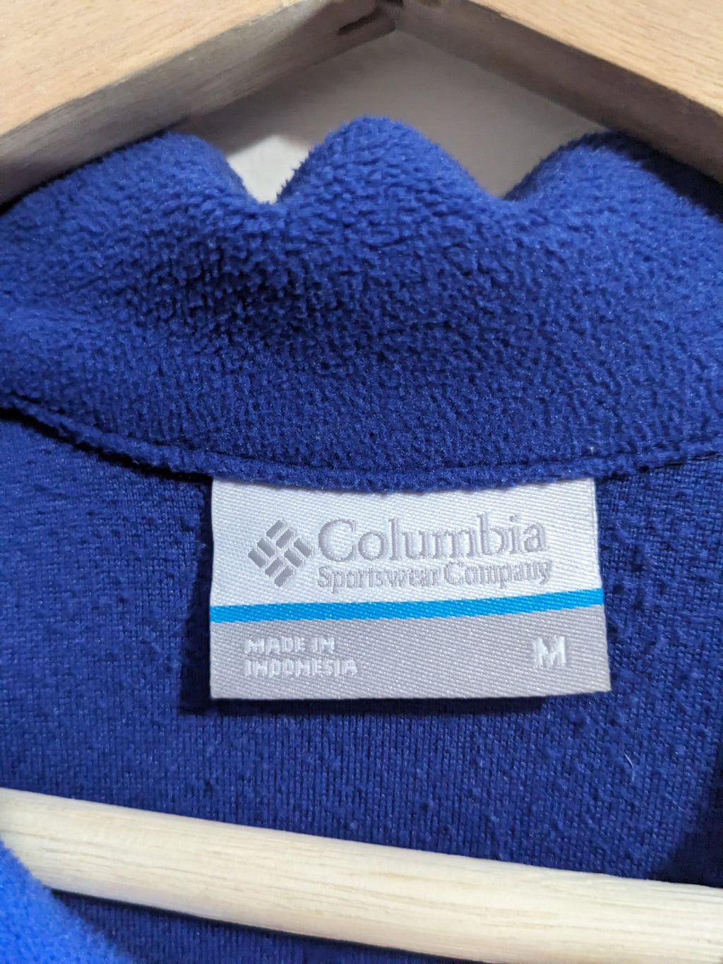 Columbia Blue Pullover Fleece- M