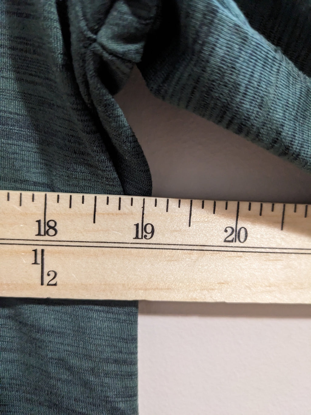 open back green athletic top- S