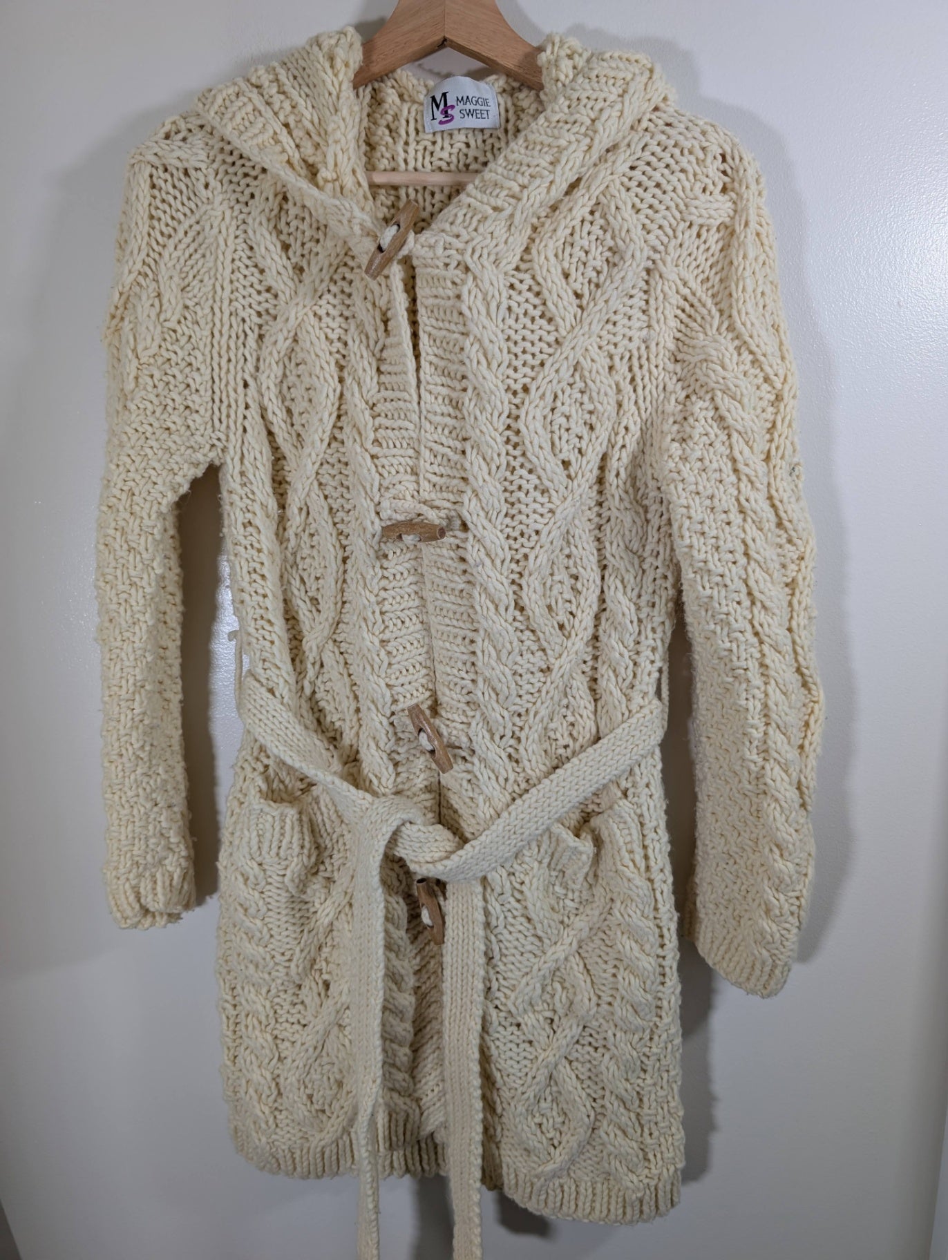 Maggie Sweet chunky knit cardigan - appears Medium
