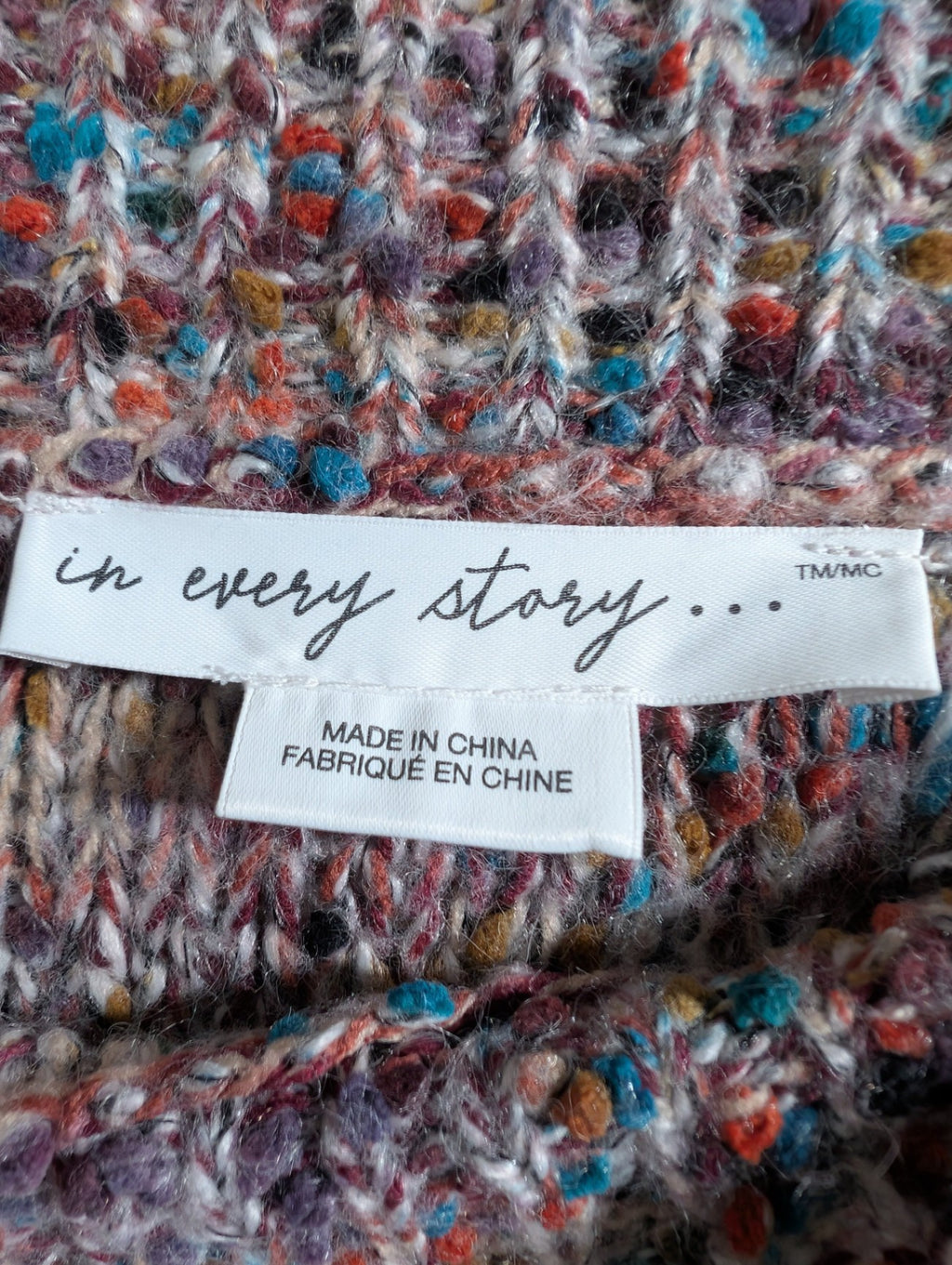 in every story multi-coloured sweater - 1X