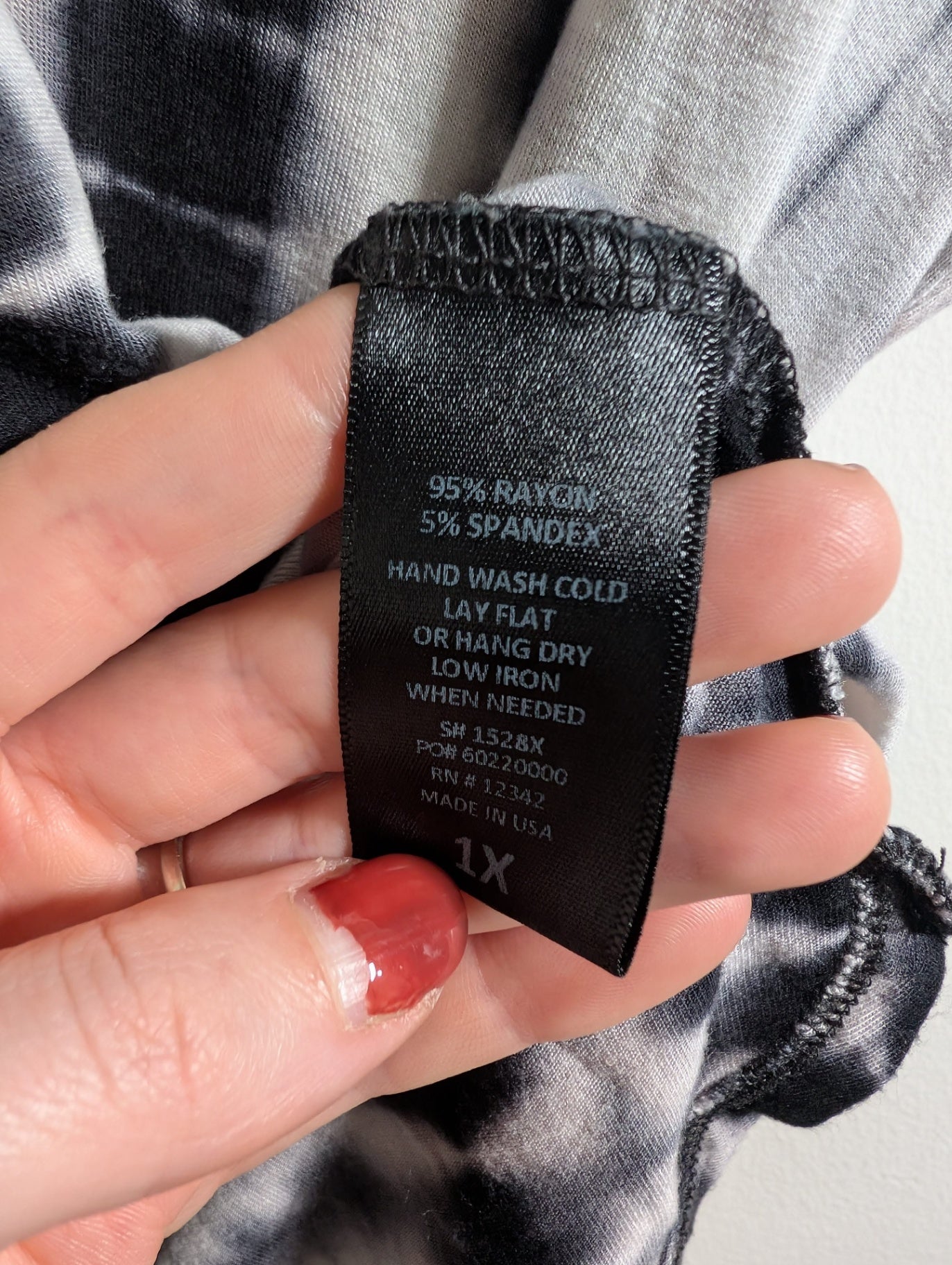 Coin 1804 black/white blouse - 1X