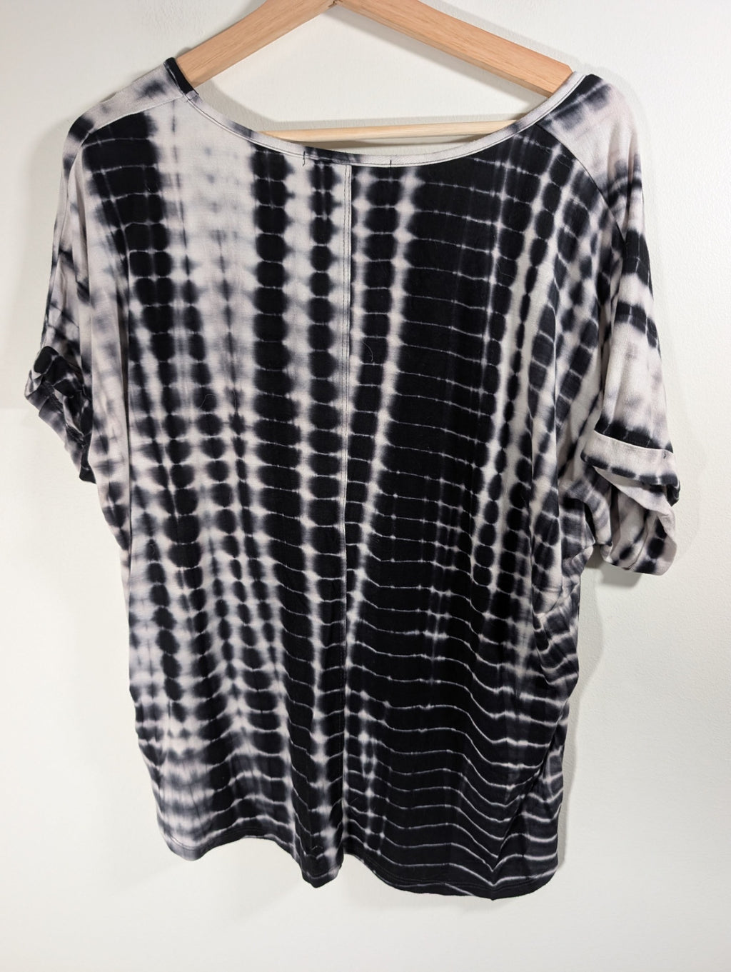 Coin 1804 black/white blouse - 1X