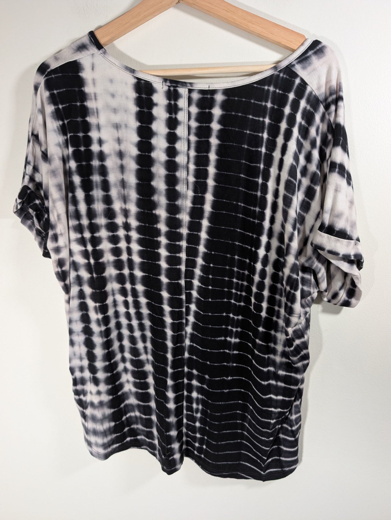Coin 1804 black/white blouse - 1X