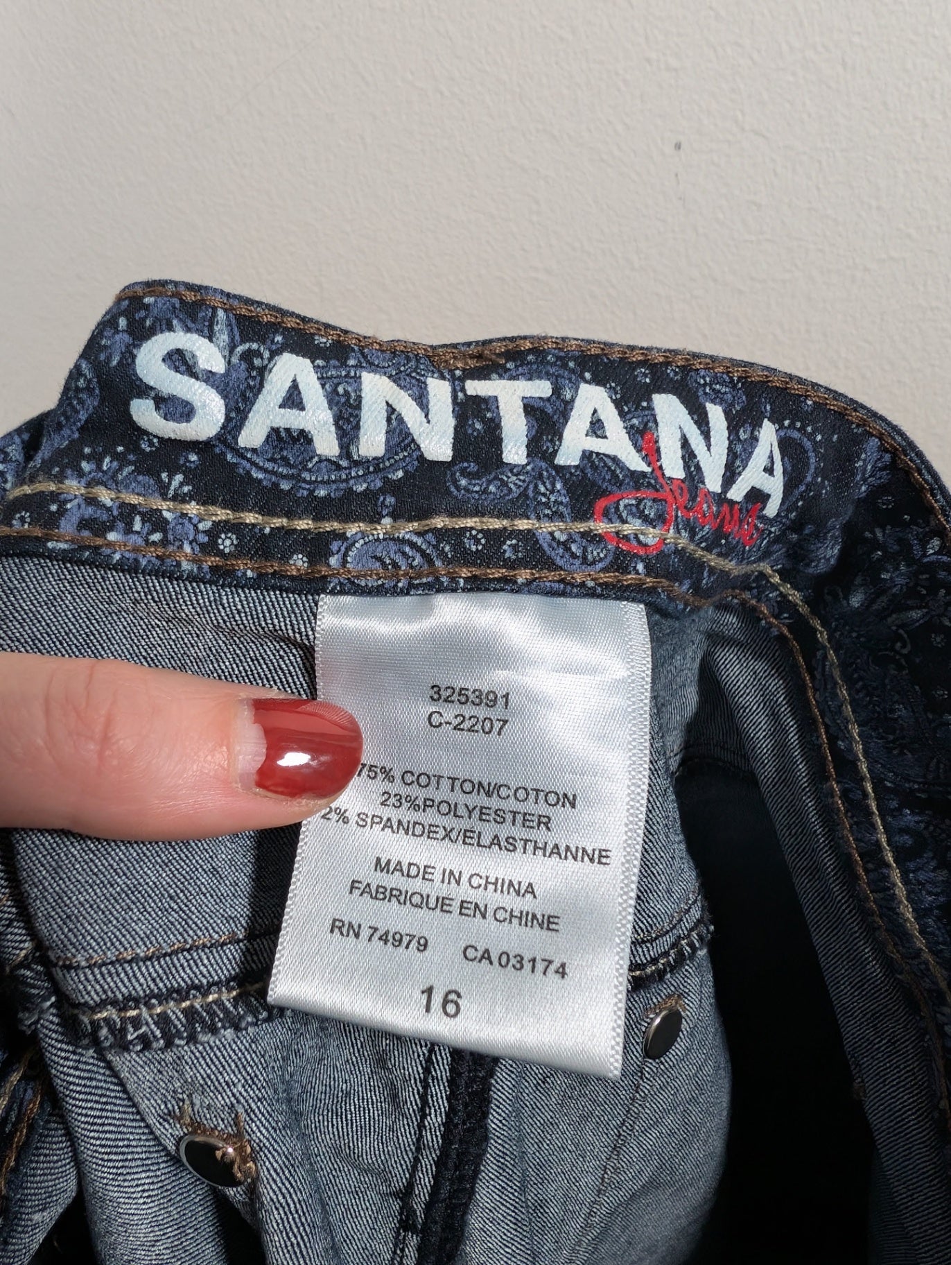 Santana denim capri - SZ 16
