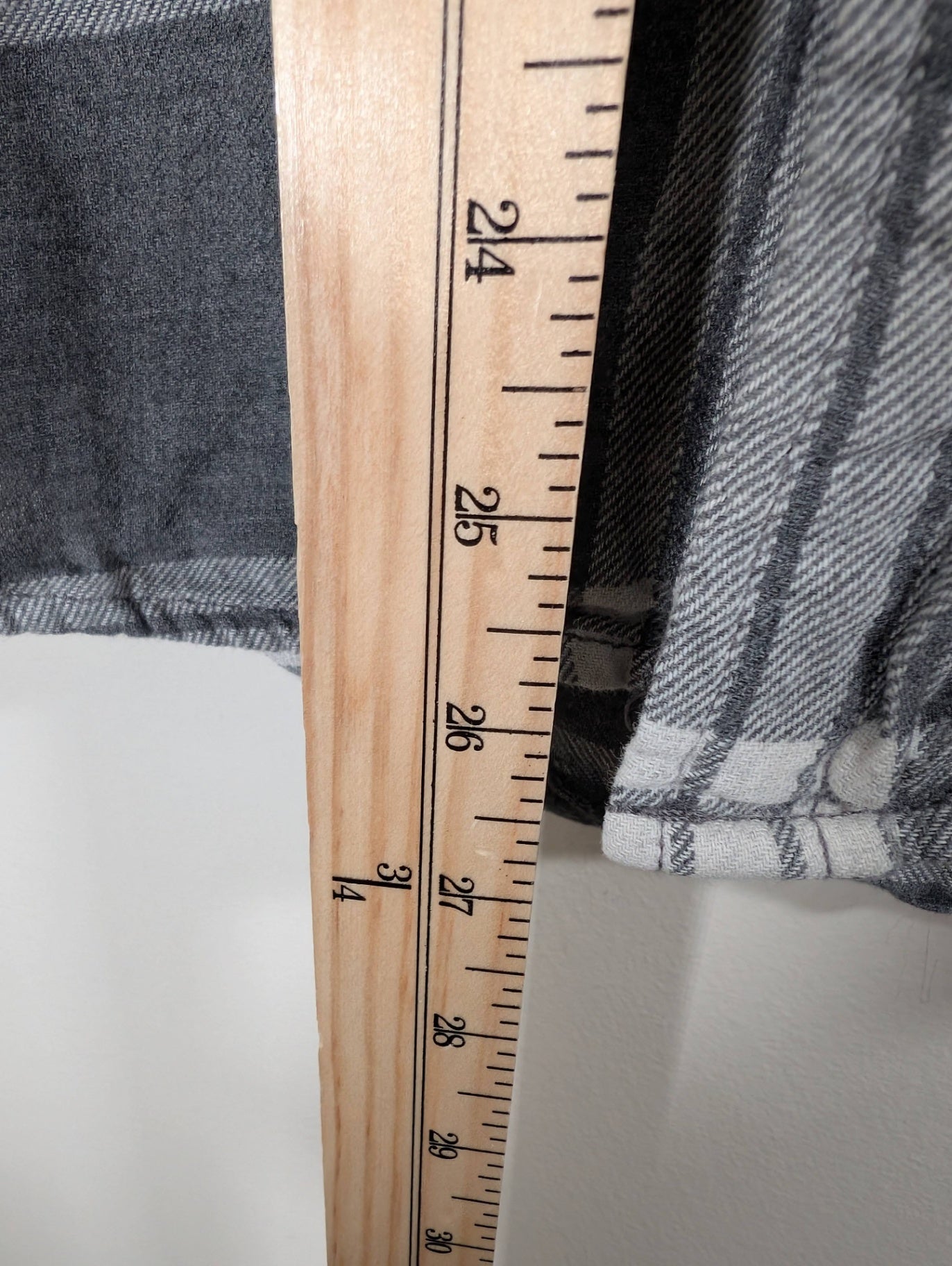 TNA grey plaid button down - Small