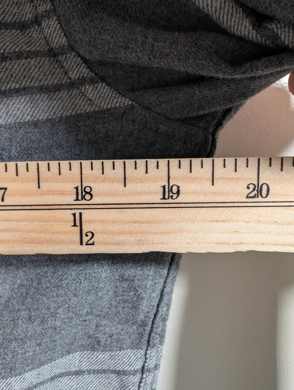 TNA grey plaid button down - Small