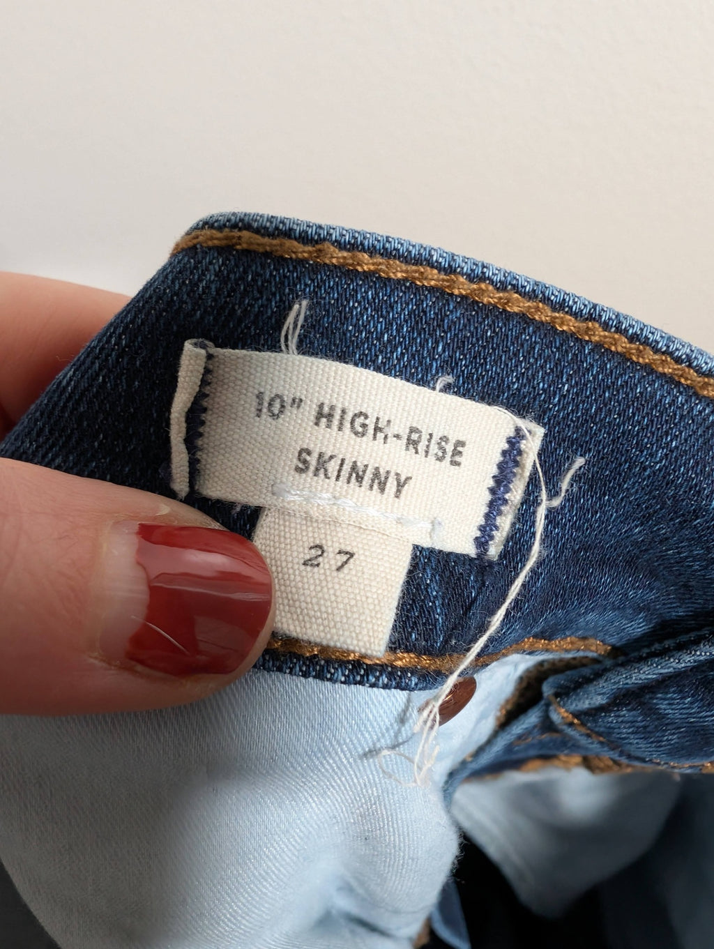 Madewell 10" high rise skinny - SZ 27