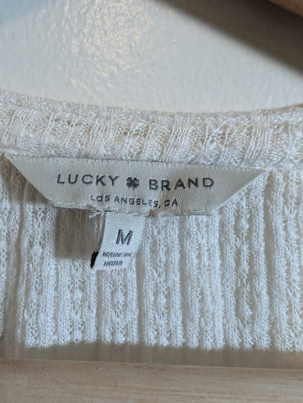 Lucky Brand lace long sleeve blouse - Medium