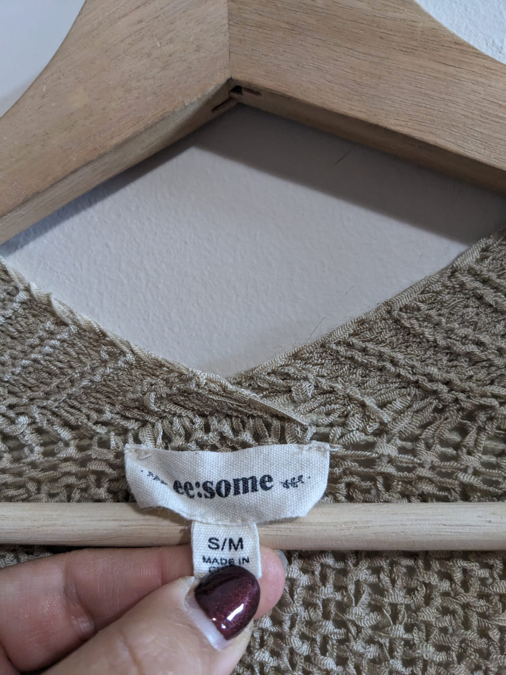 ee:some Oatmeal Cardigan - S