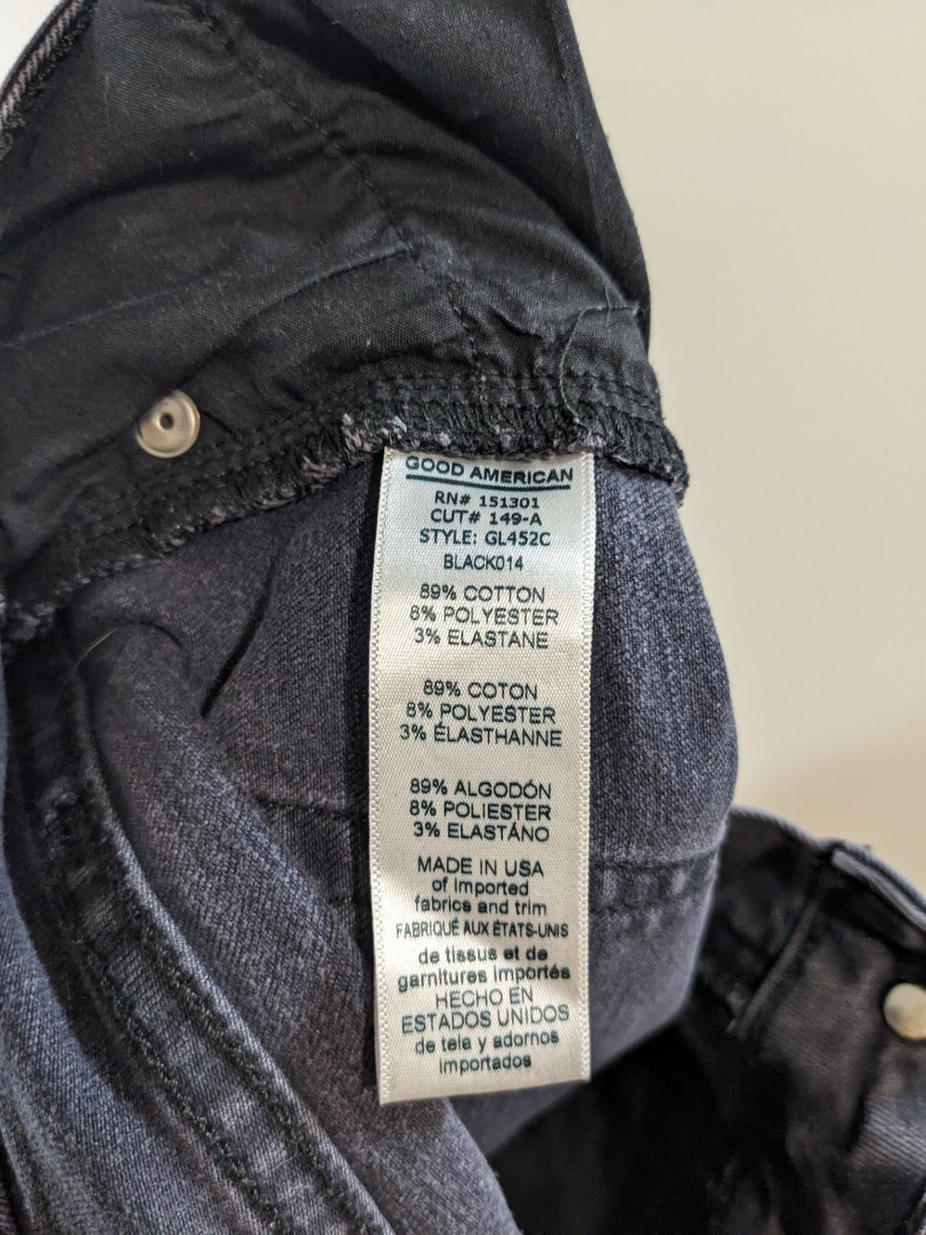 Good American Black Jeans - SZ 4