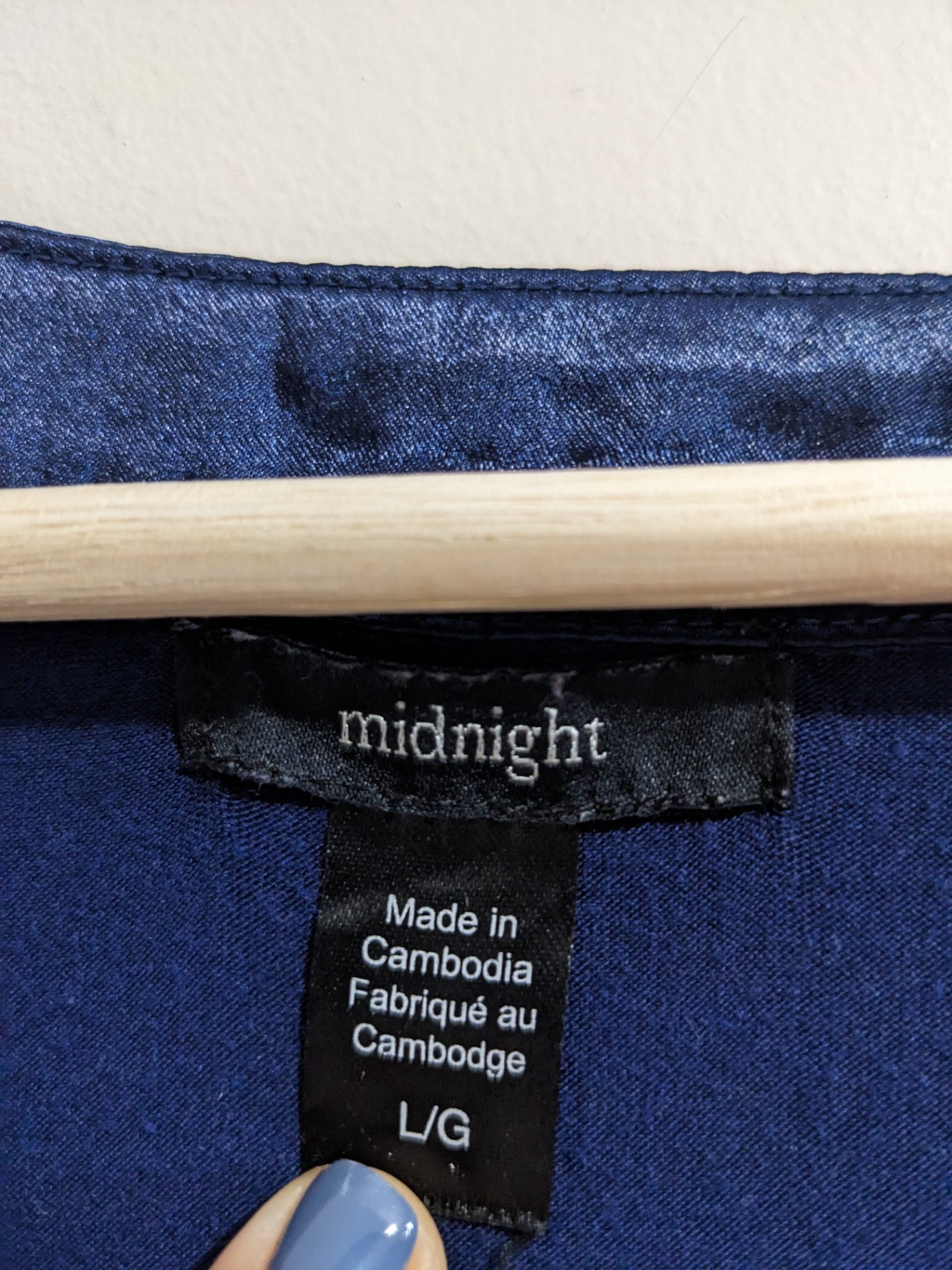 Midnight Navy Pajama Set - L