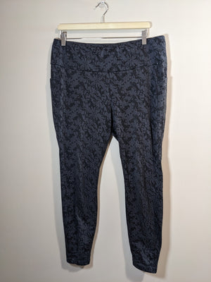 Grey & Black Leggings - XL