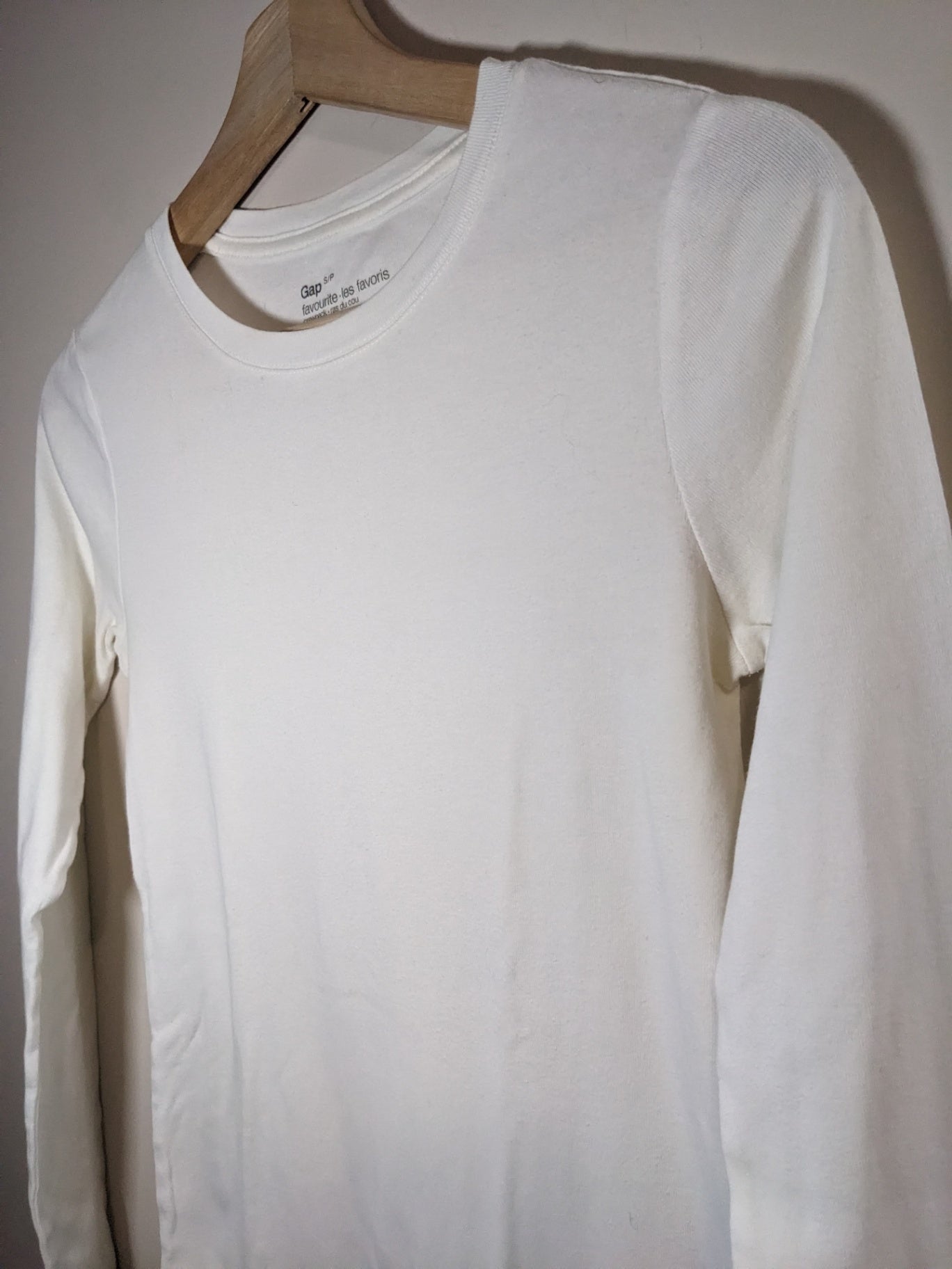 Gap white favourite crewneck - S