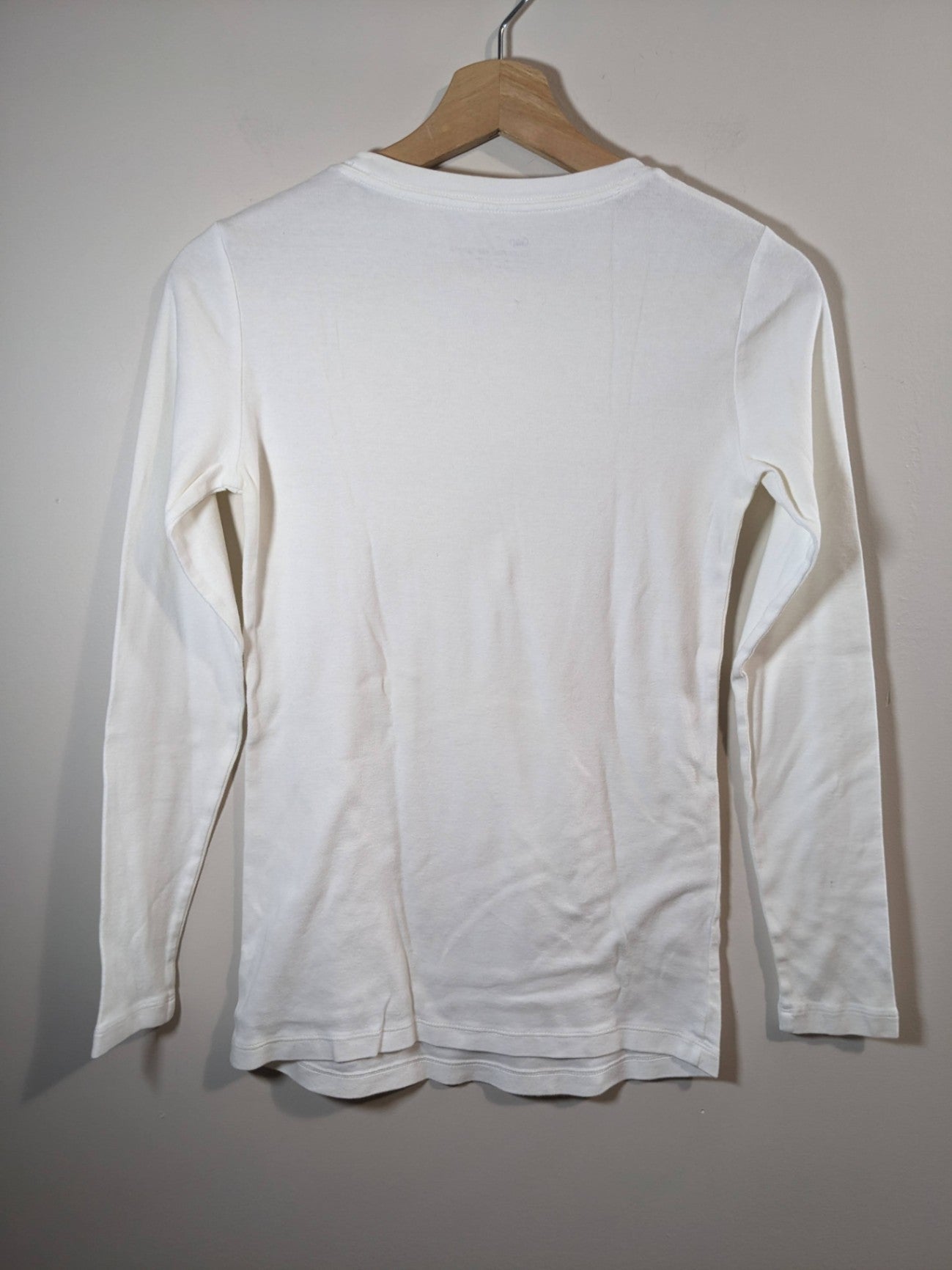 Gap white favourite crewneck - S