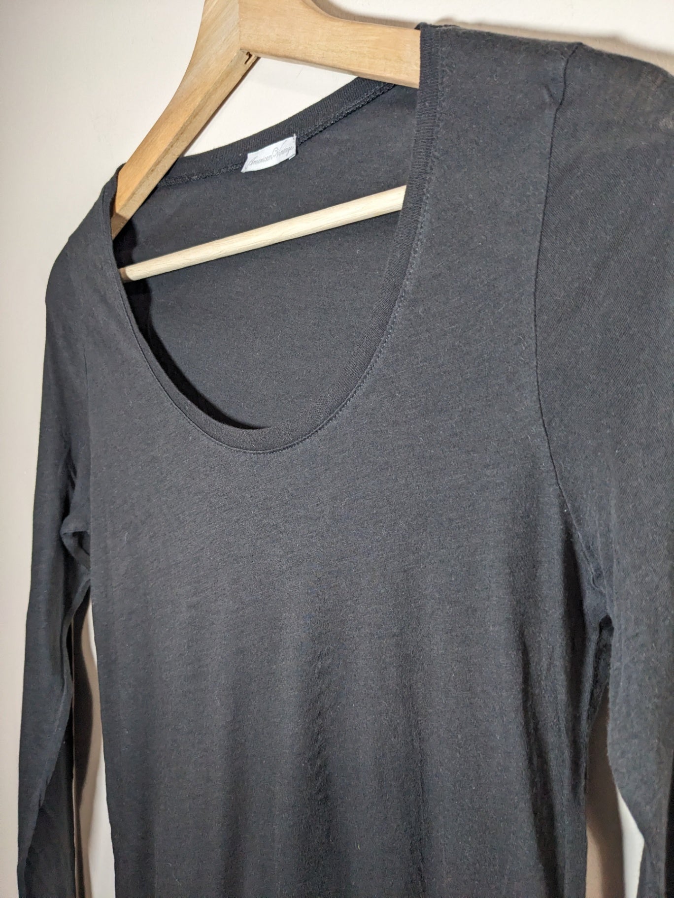 American Vintage Black Long Sleeve - S