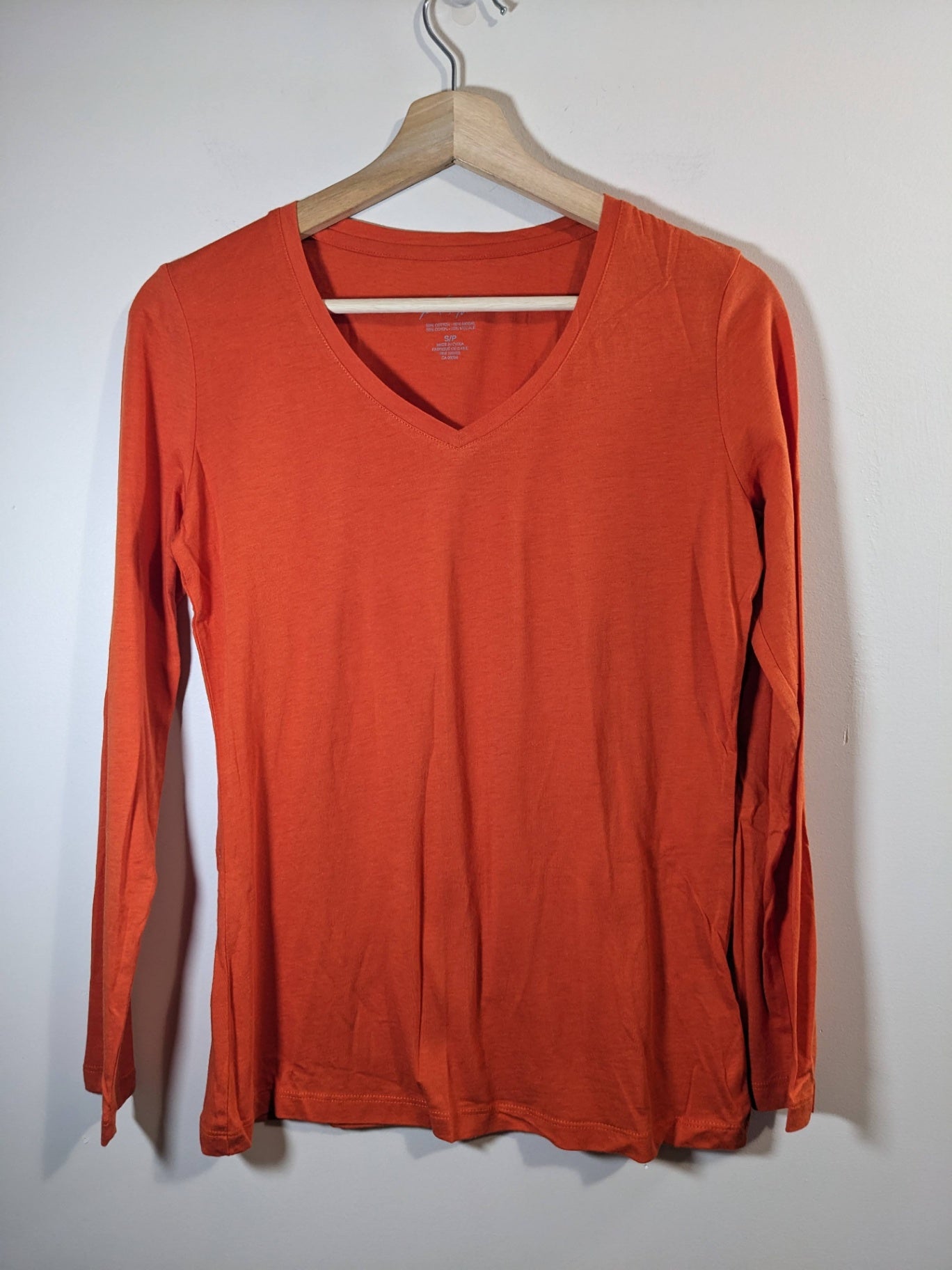 Lord & Taylor Orange Long Sleeve - S