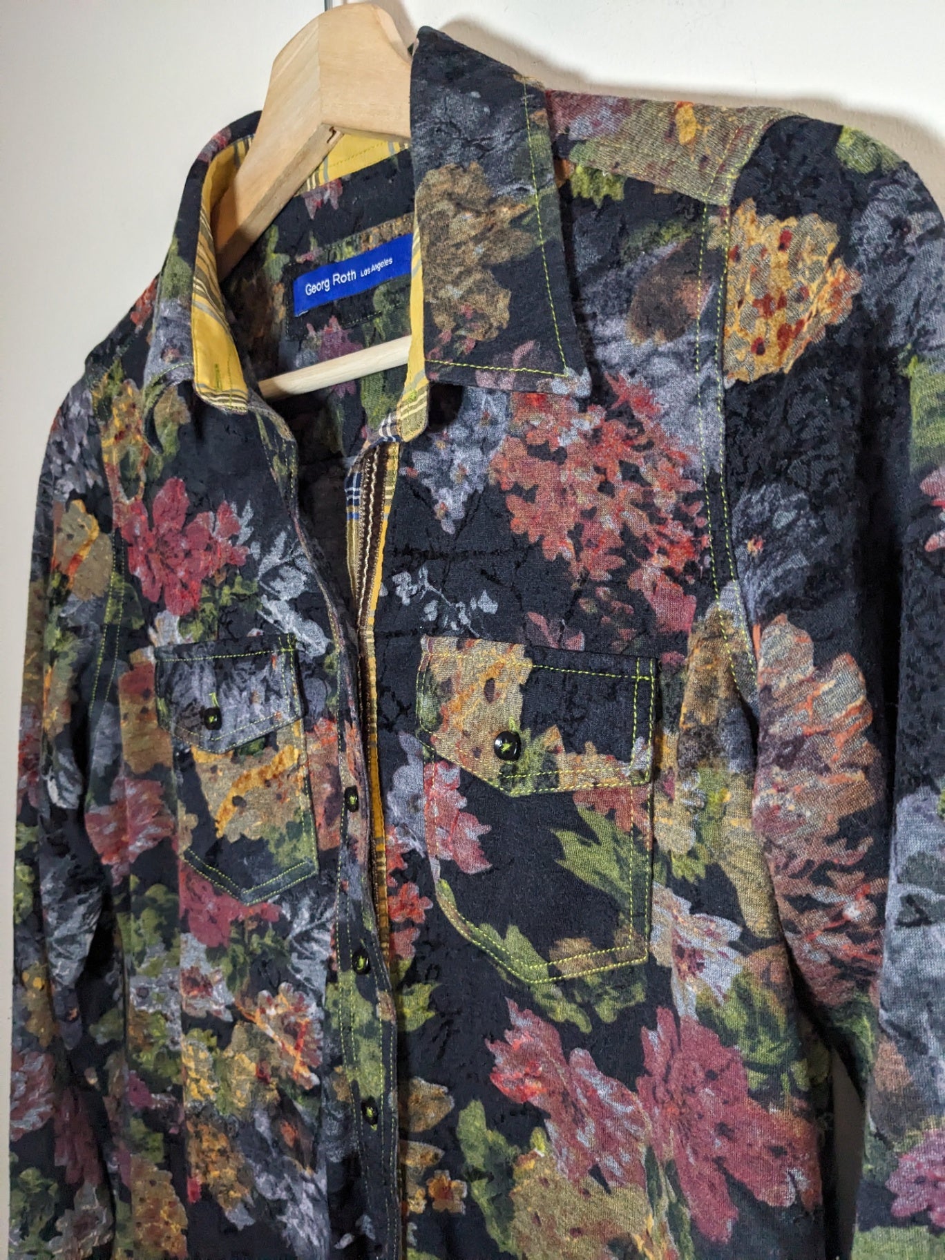 Georg Roth Floral Button Down - appears medium